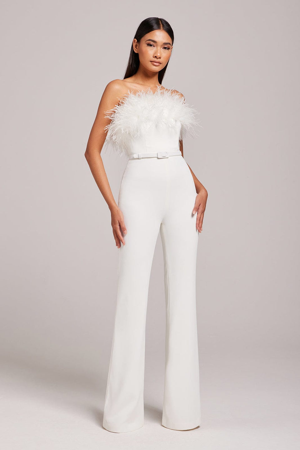 NADINE MERABI Jumpsuits Colette White Jumpsuit