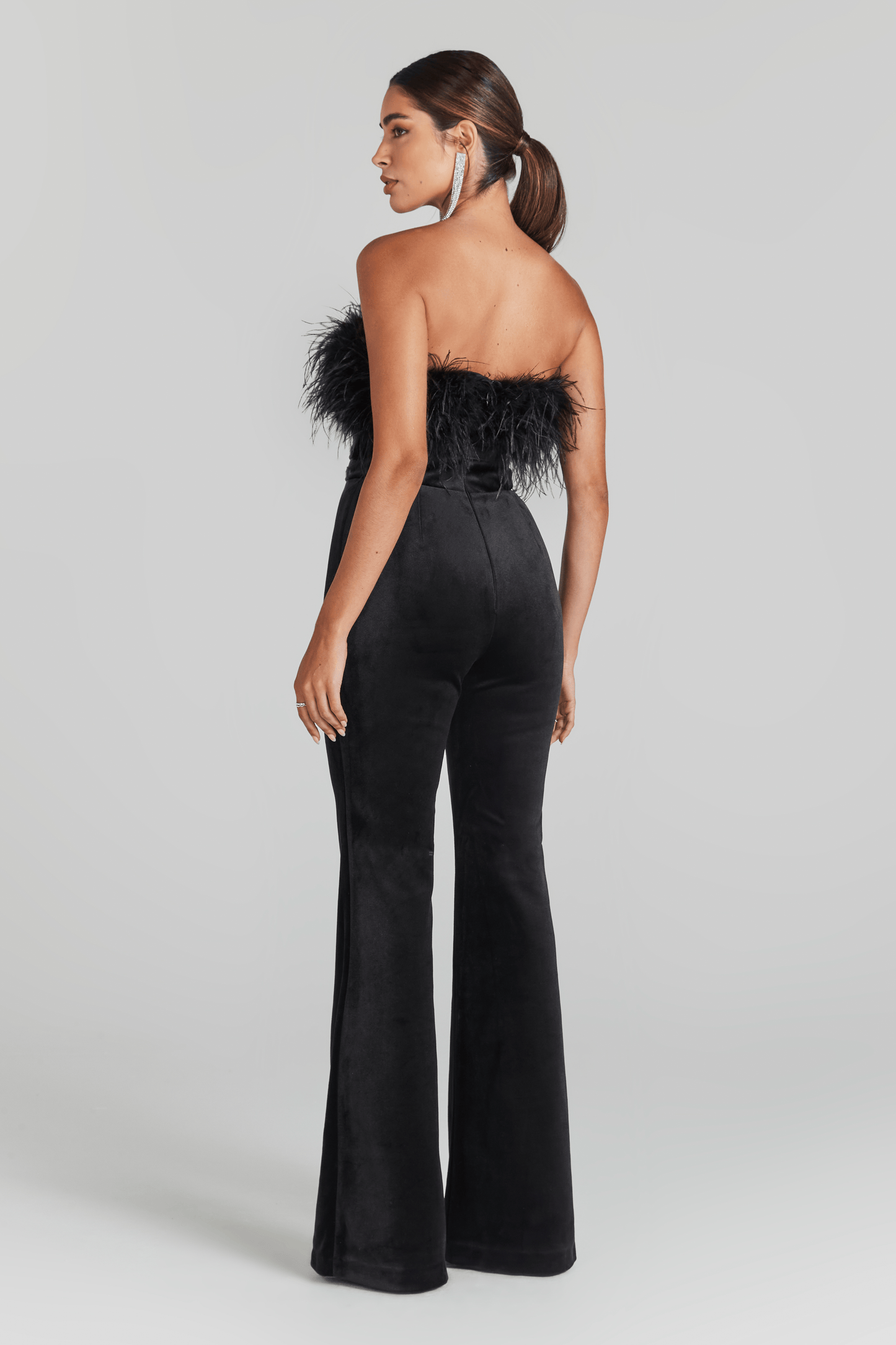 NADINE MERABI Jumpsuits Colette Black Jumpsuit