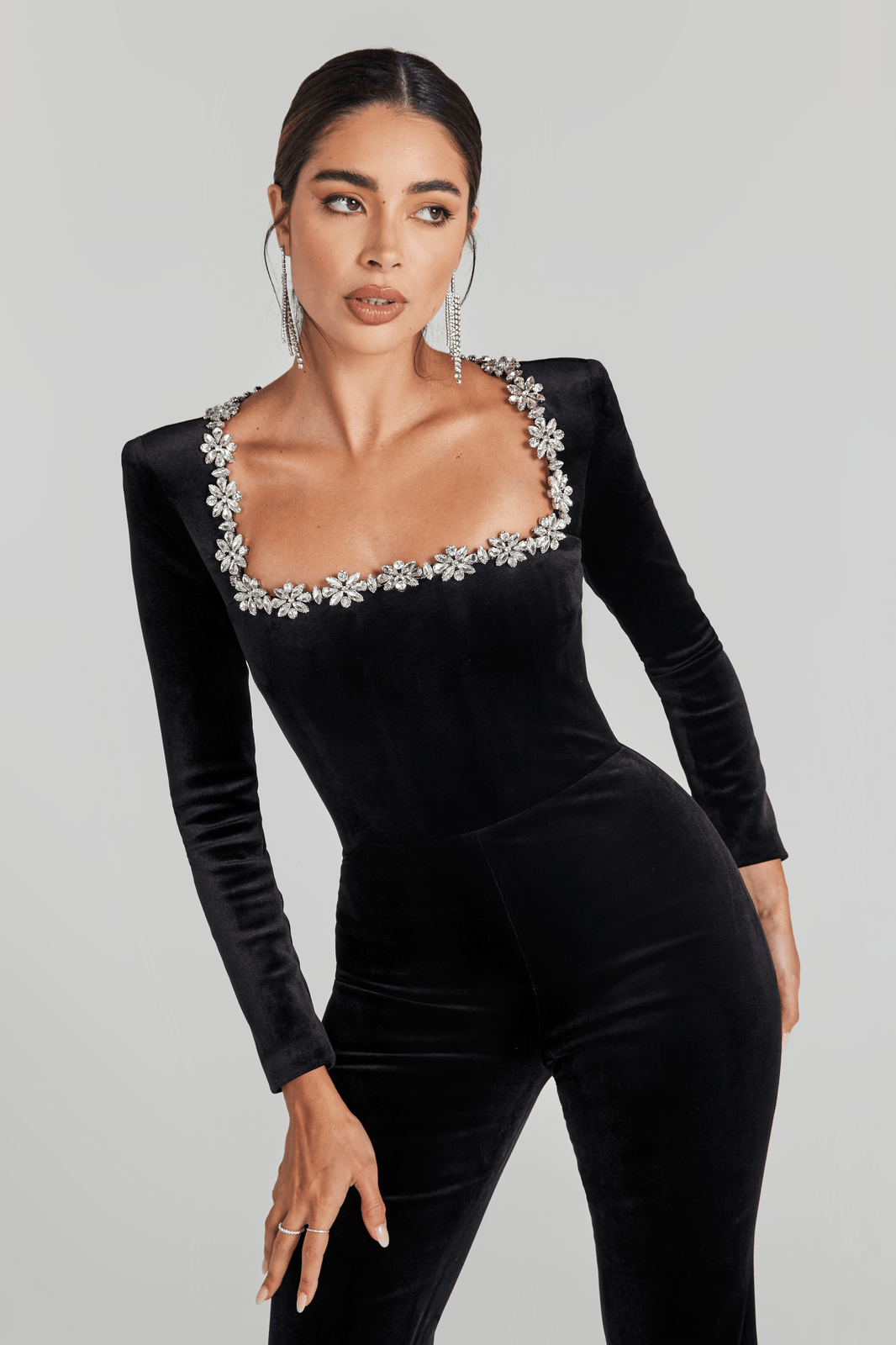 NADINE MERABI Jumpsuits Kimberly Black Jumpsuit