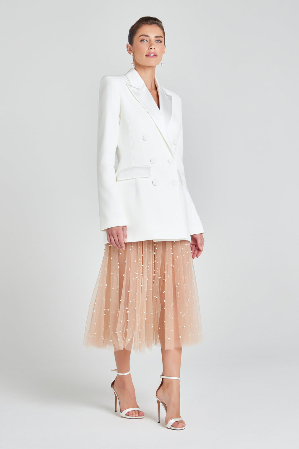 NADINE MERABI Skirts Blake Nude Skirt