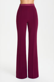 Charlotte Burgundy Trousers