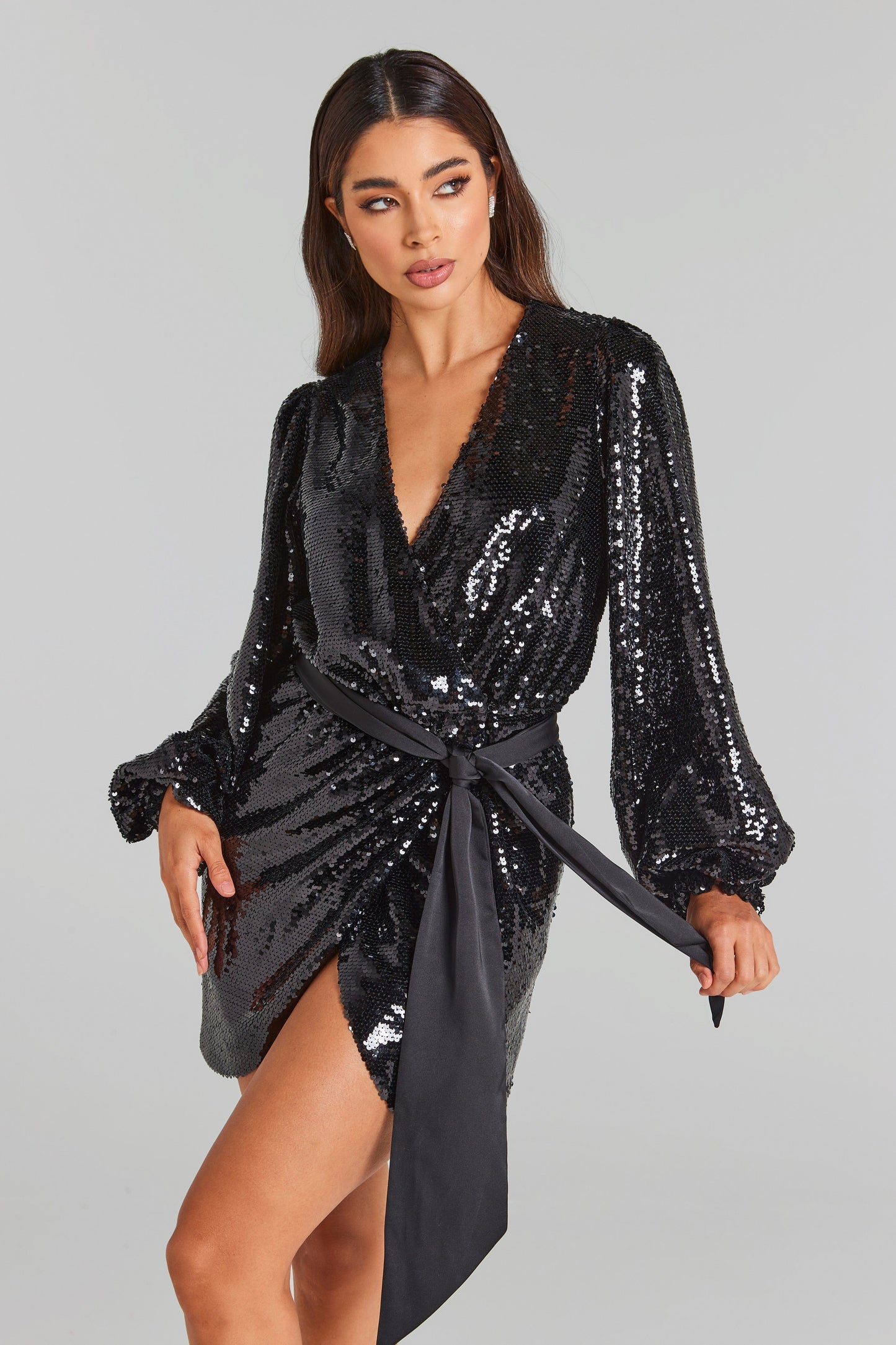 NADINE MERABI Dresses Izzie Black Dress