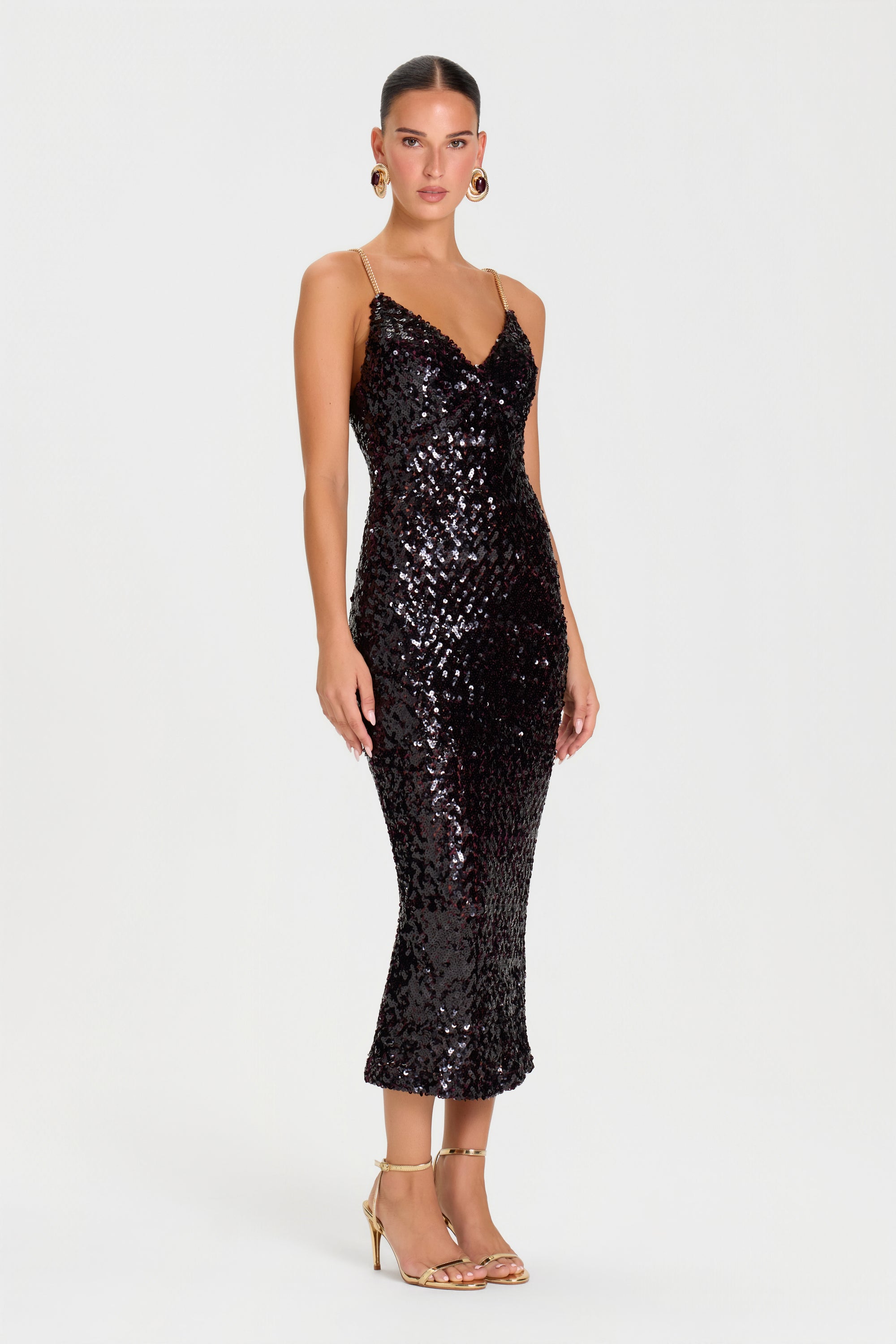 Gina Burgundy Dress