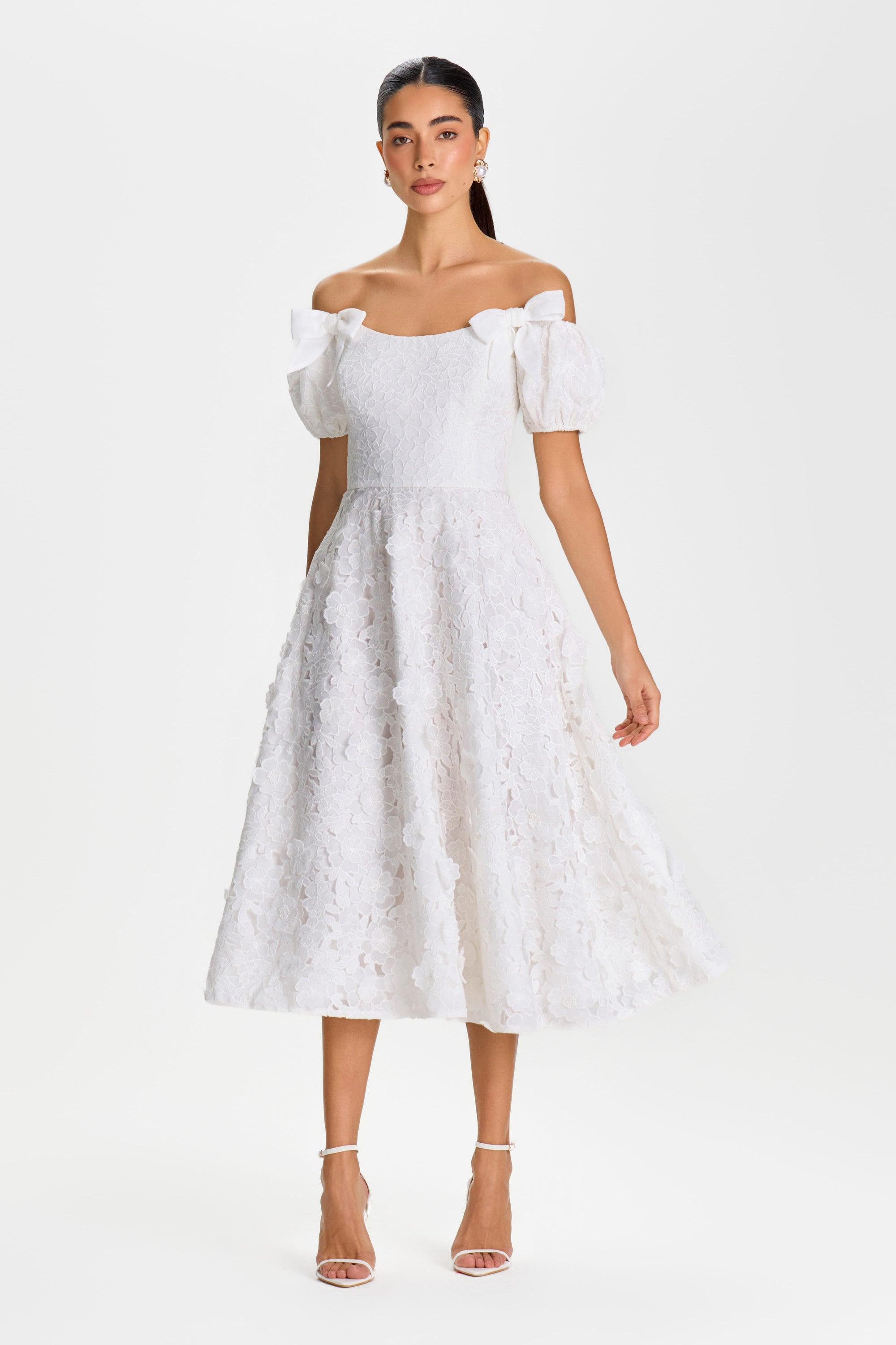 MIDI Dresses HANNAH WHITE DRESS