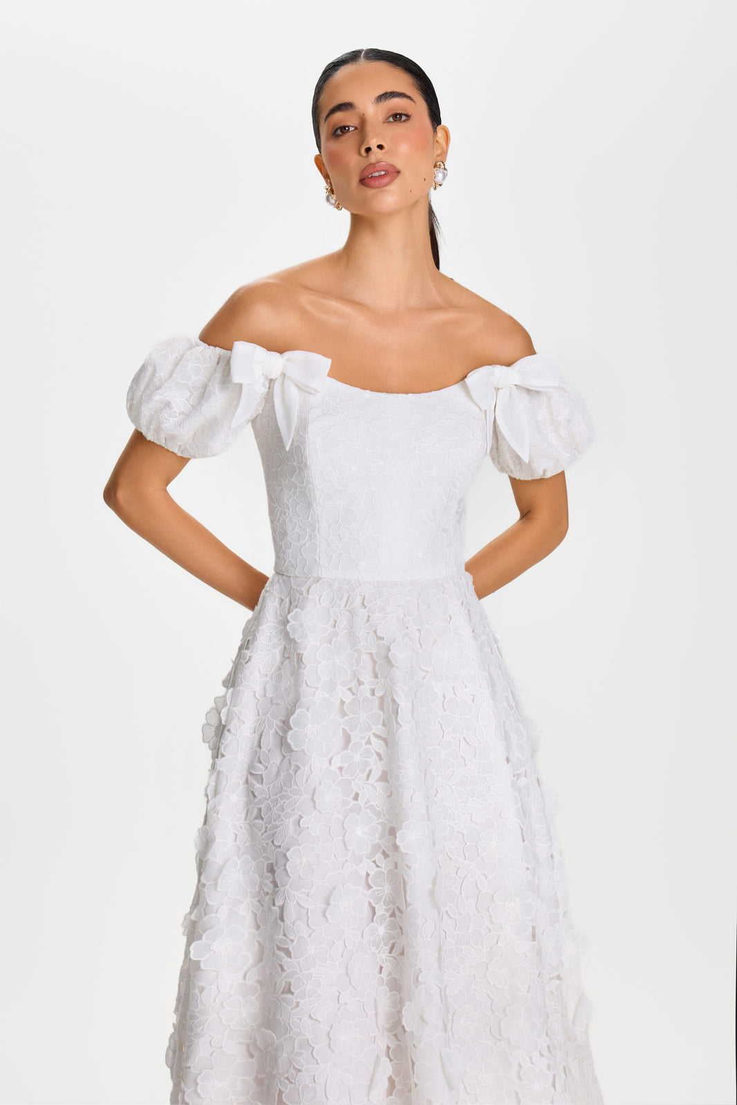 MIDI Dresses HANNAH WHITE DRESS