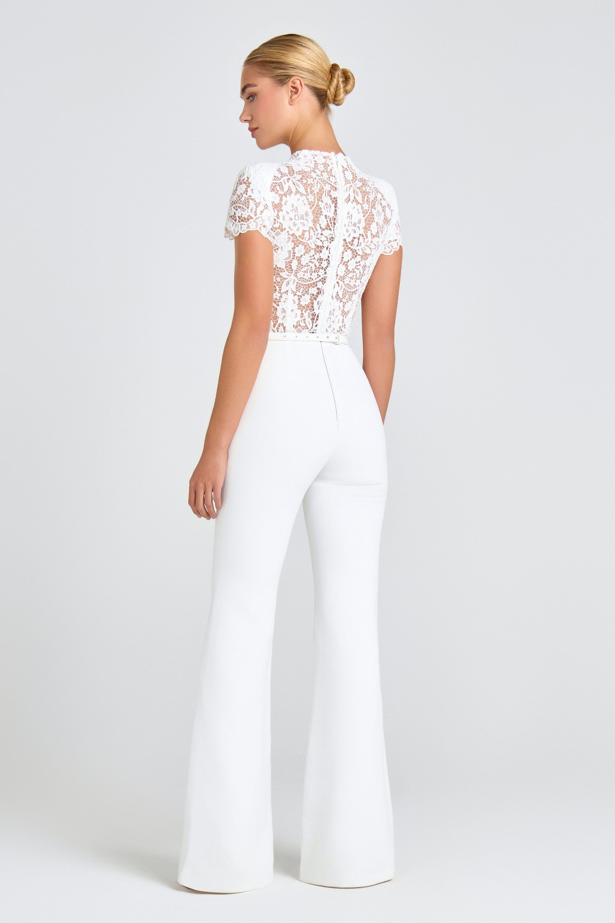 NADINE MERABI Jumpsuits Hattie White Jumpsuit
