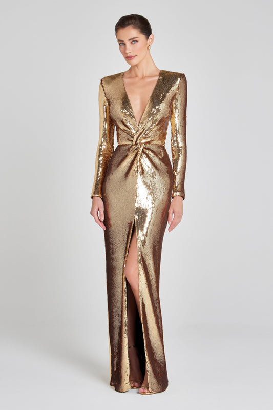 Jennifer Gold Kleid