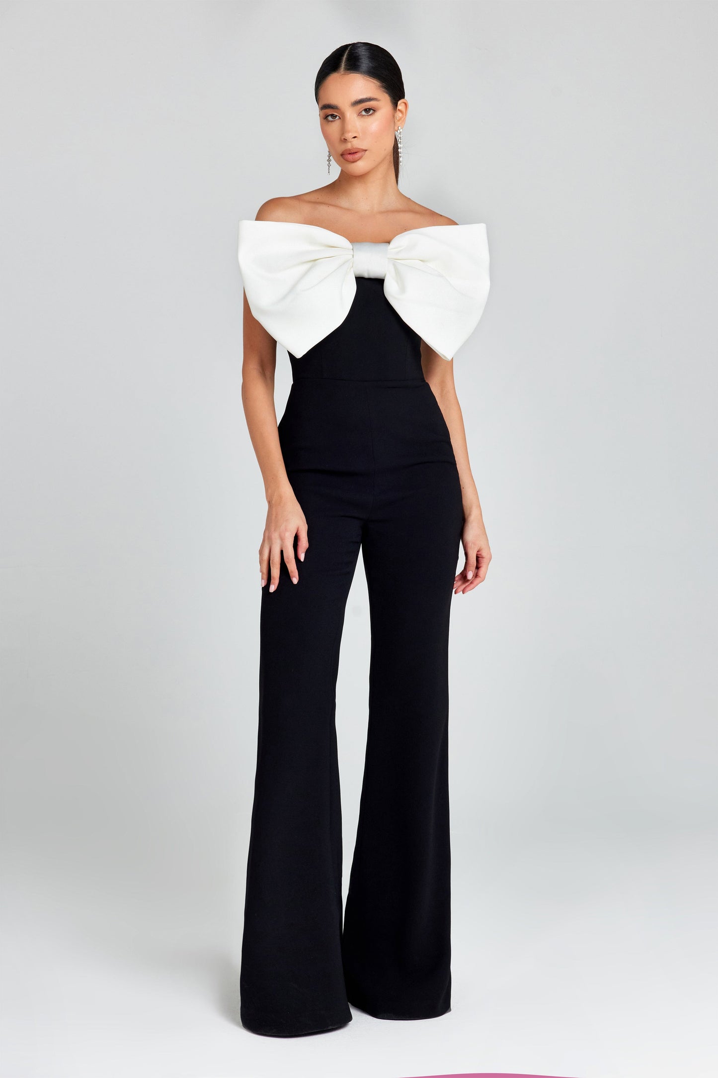 NADINE MERABI Jumpsuits Jenny Bow Jumpsuit