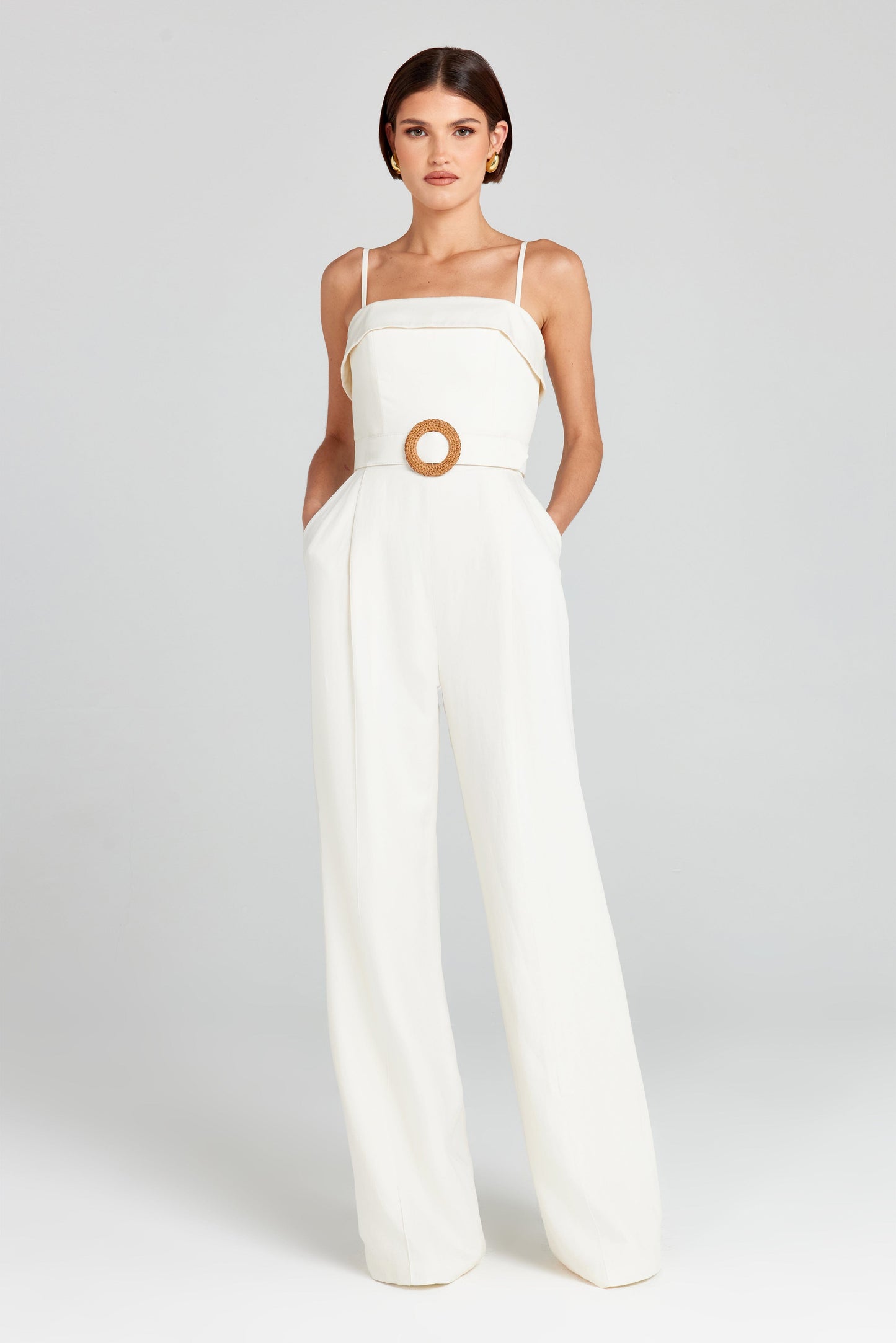 Michelle Weißer Jumpsuit