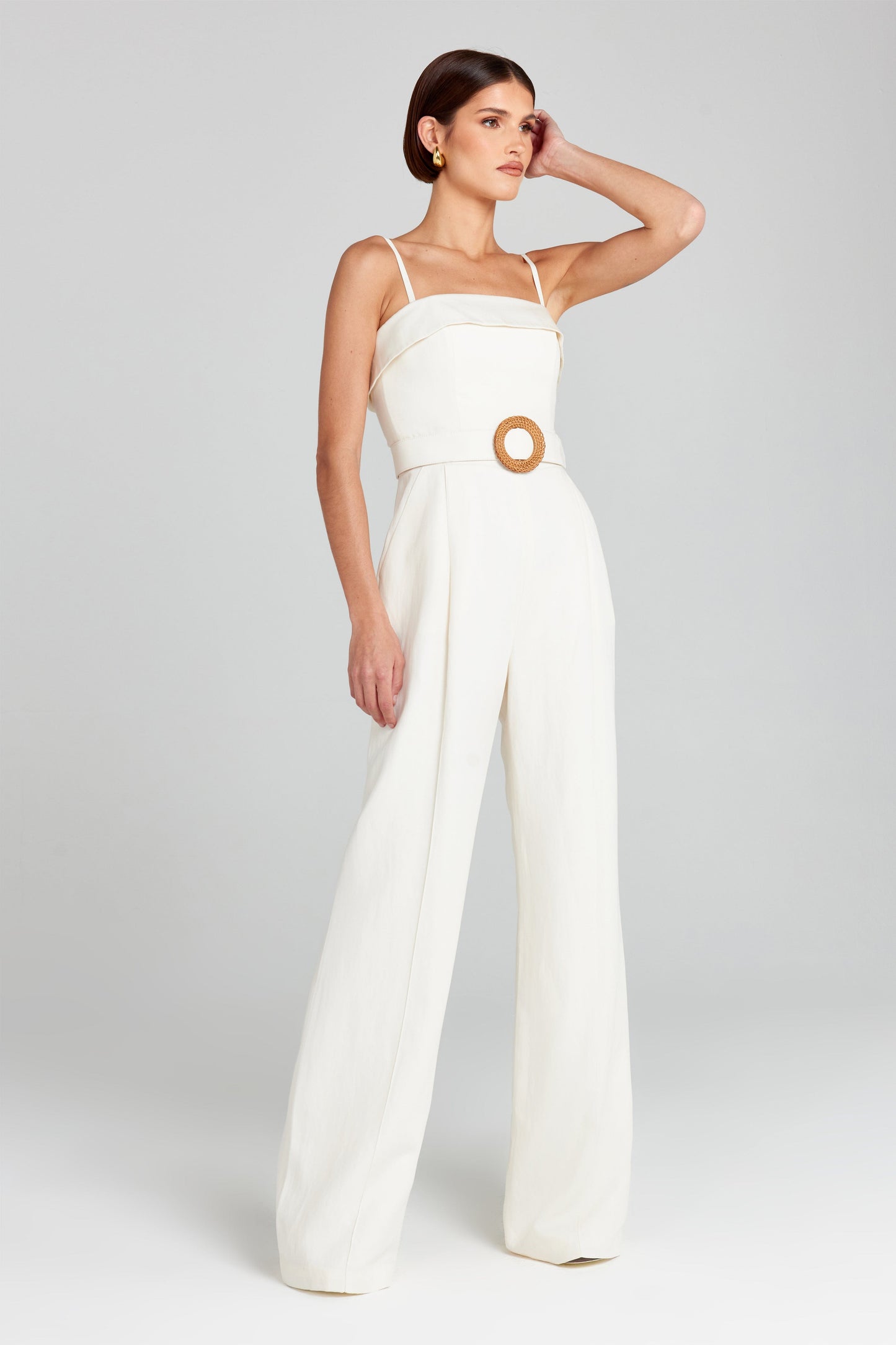 Michelle Weißer Jumpsuit