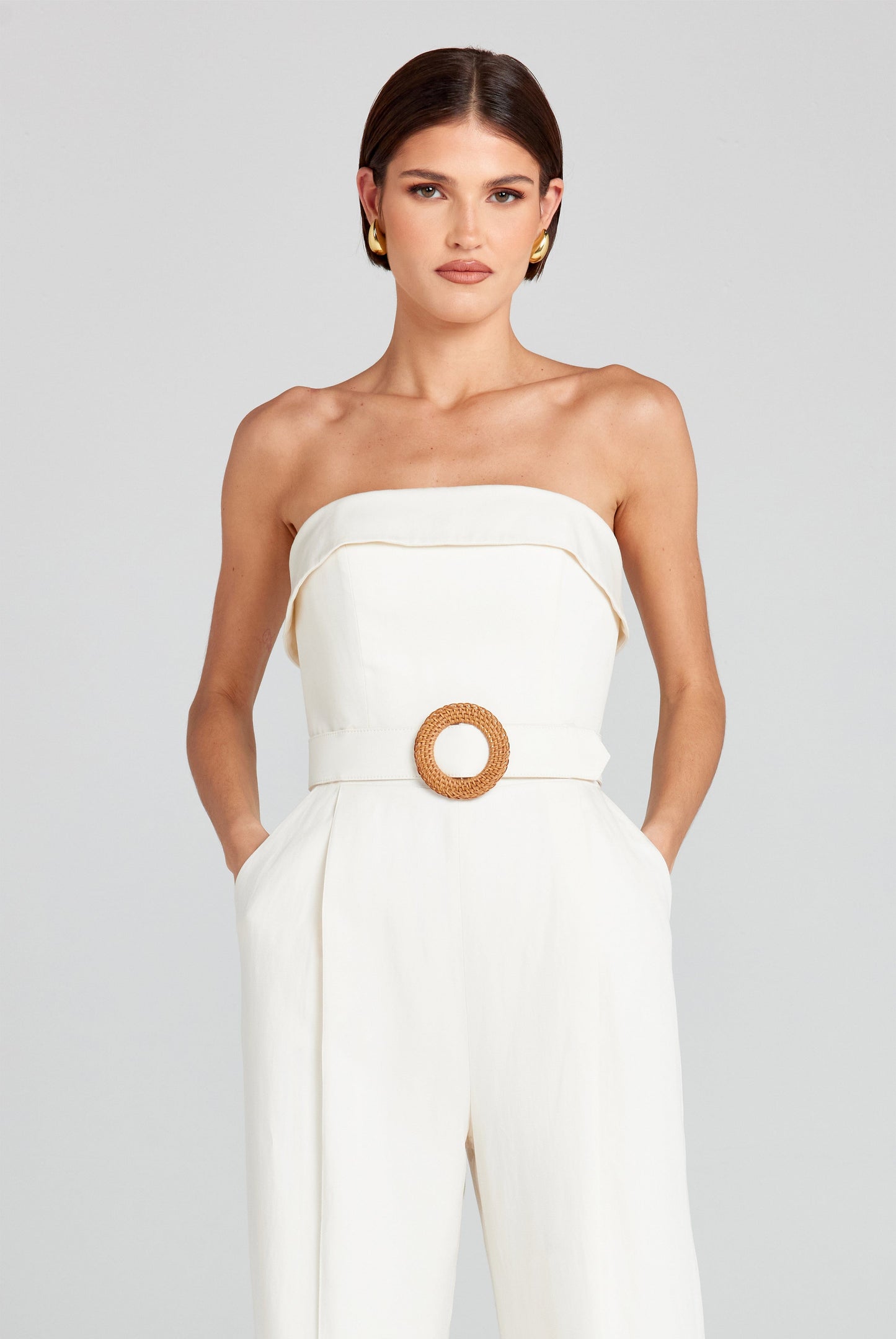 Michelle Weißer Jumpsuit