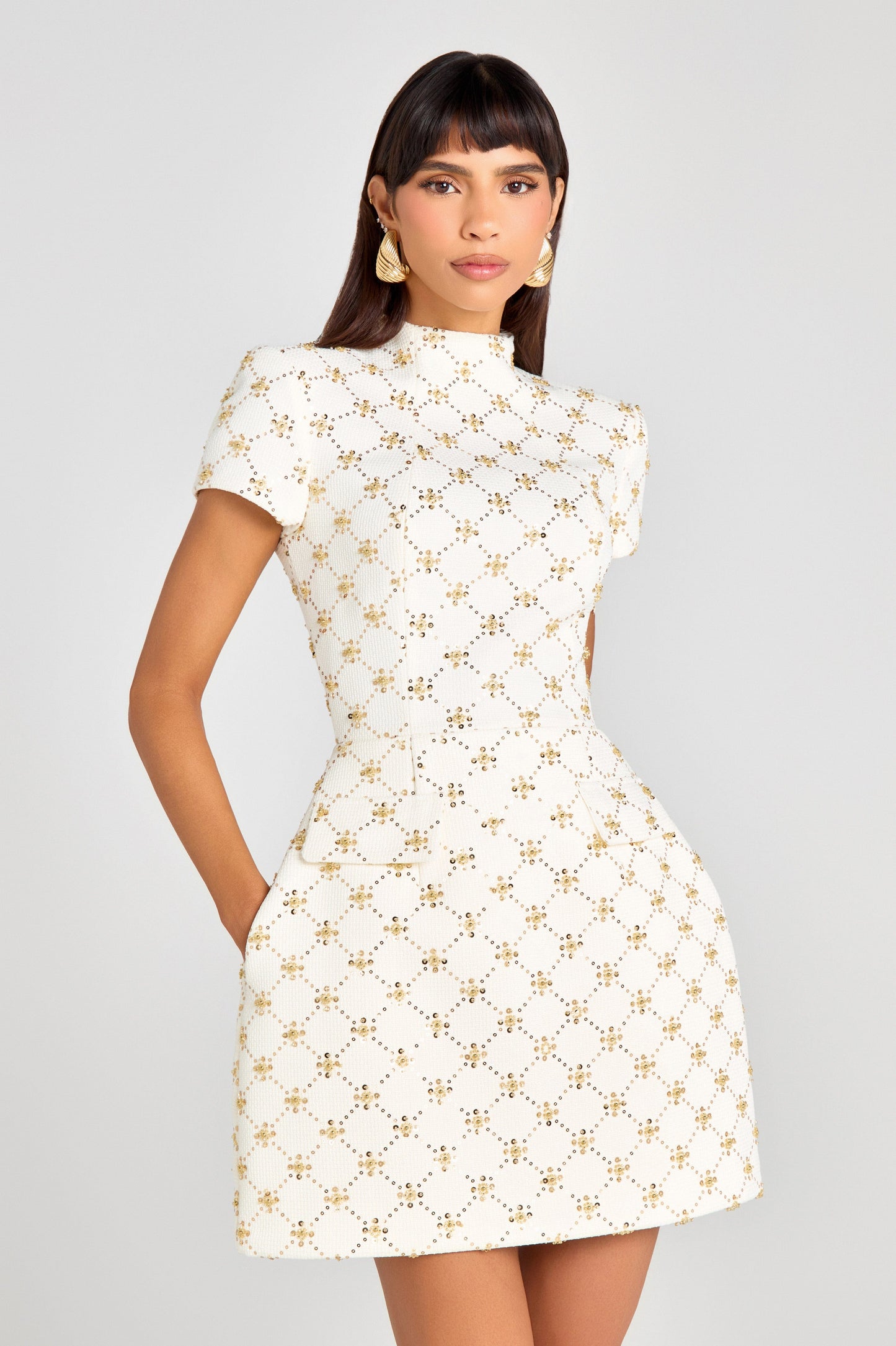 NADINE MERABI Dresses Morgan Ivory Dress