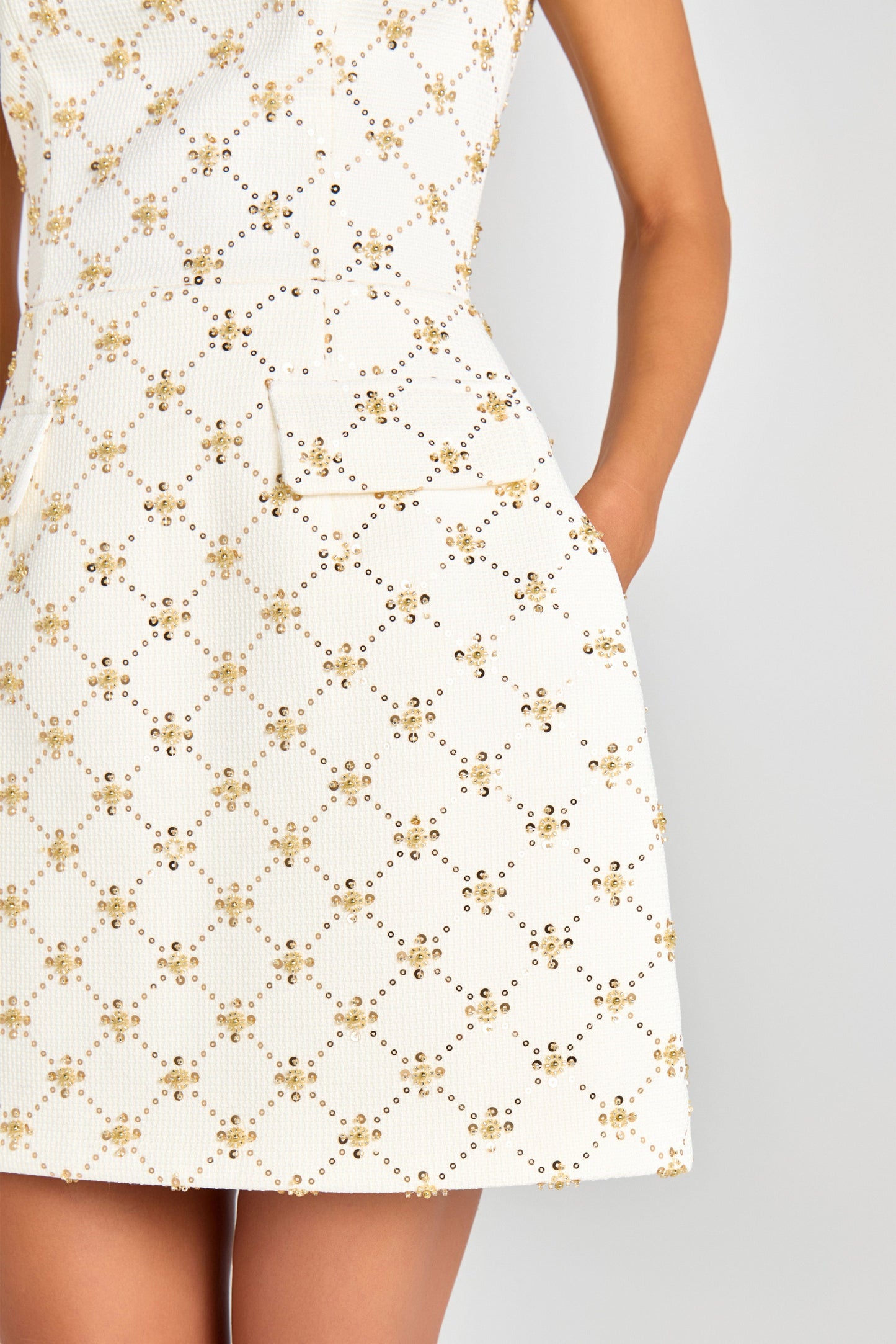 NADINE MERABI Dresses Morgan Ivory Dress