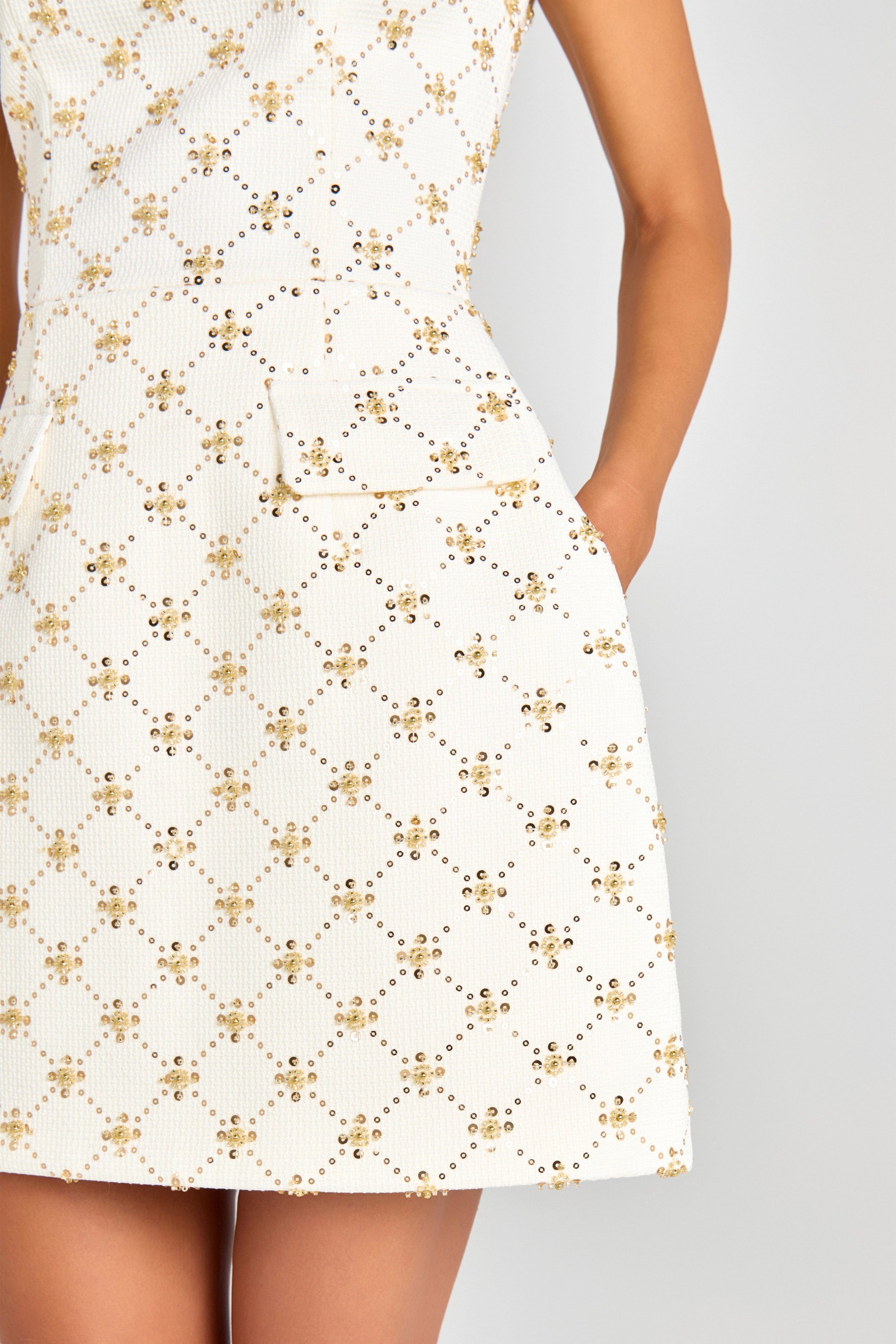 NADINE MERABI Dresses Morgan Ivory Dress