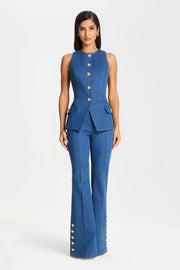 Pantalon Kendra en jean clair