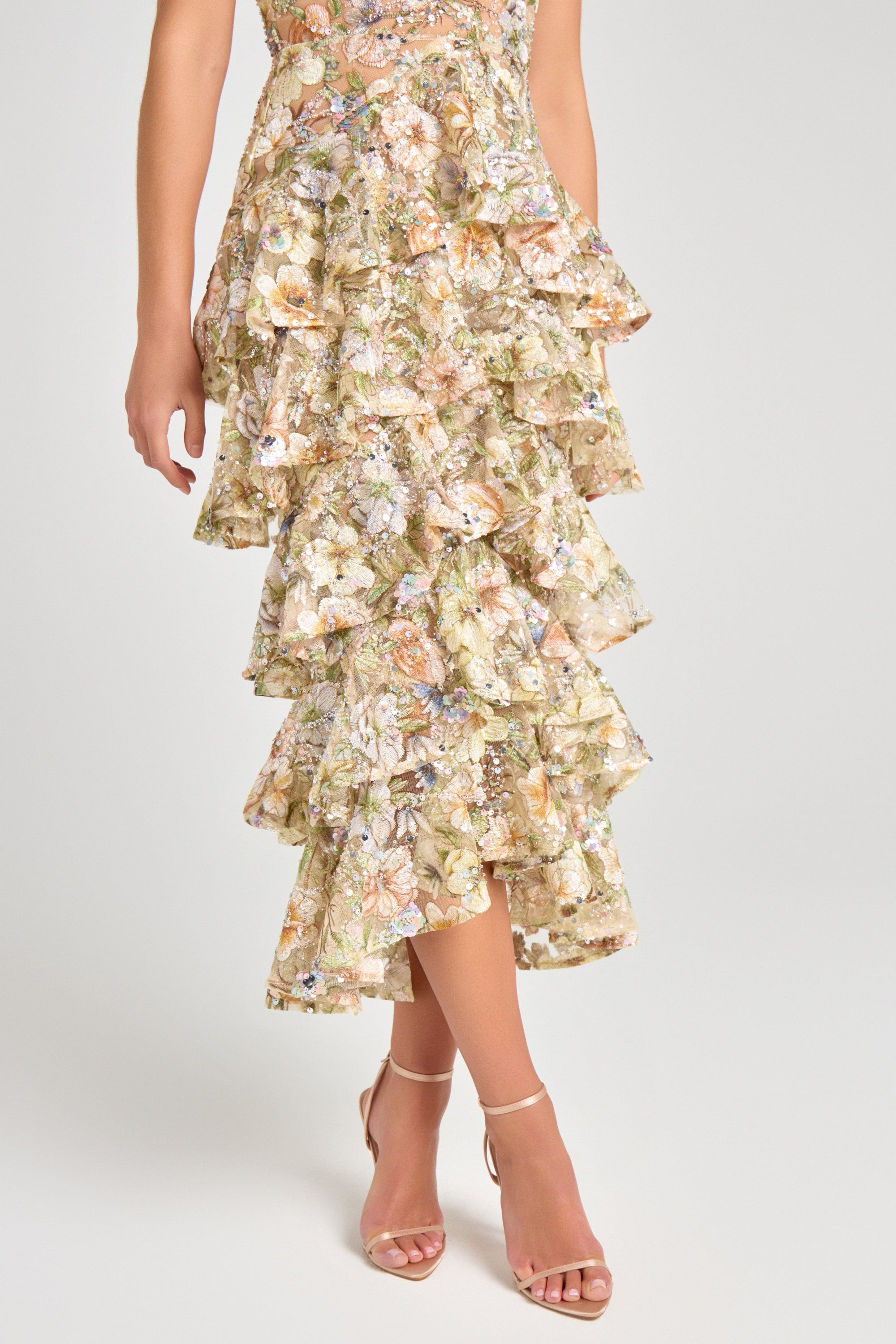 NADINE MERABI Dresses Saffron Floral Dress
