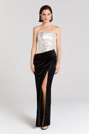 NADINE MERABI Dresses Samantha Silver Dress