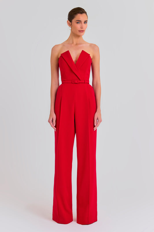 Vanessa Roter Jumpsuit