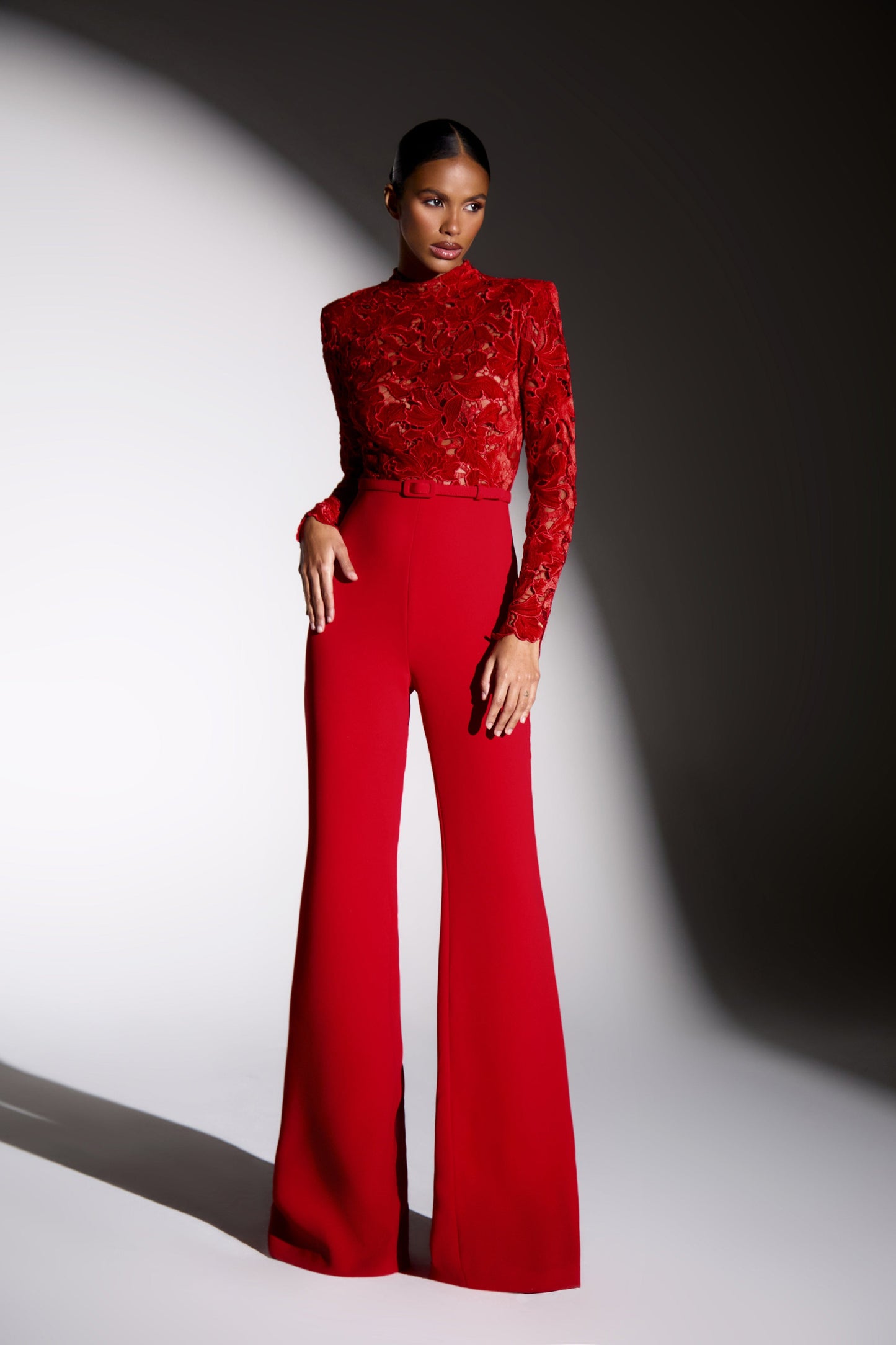 NADINE MERABI Jumpsuits Eleanor Red Jumpsuit