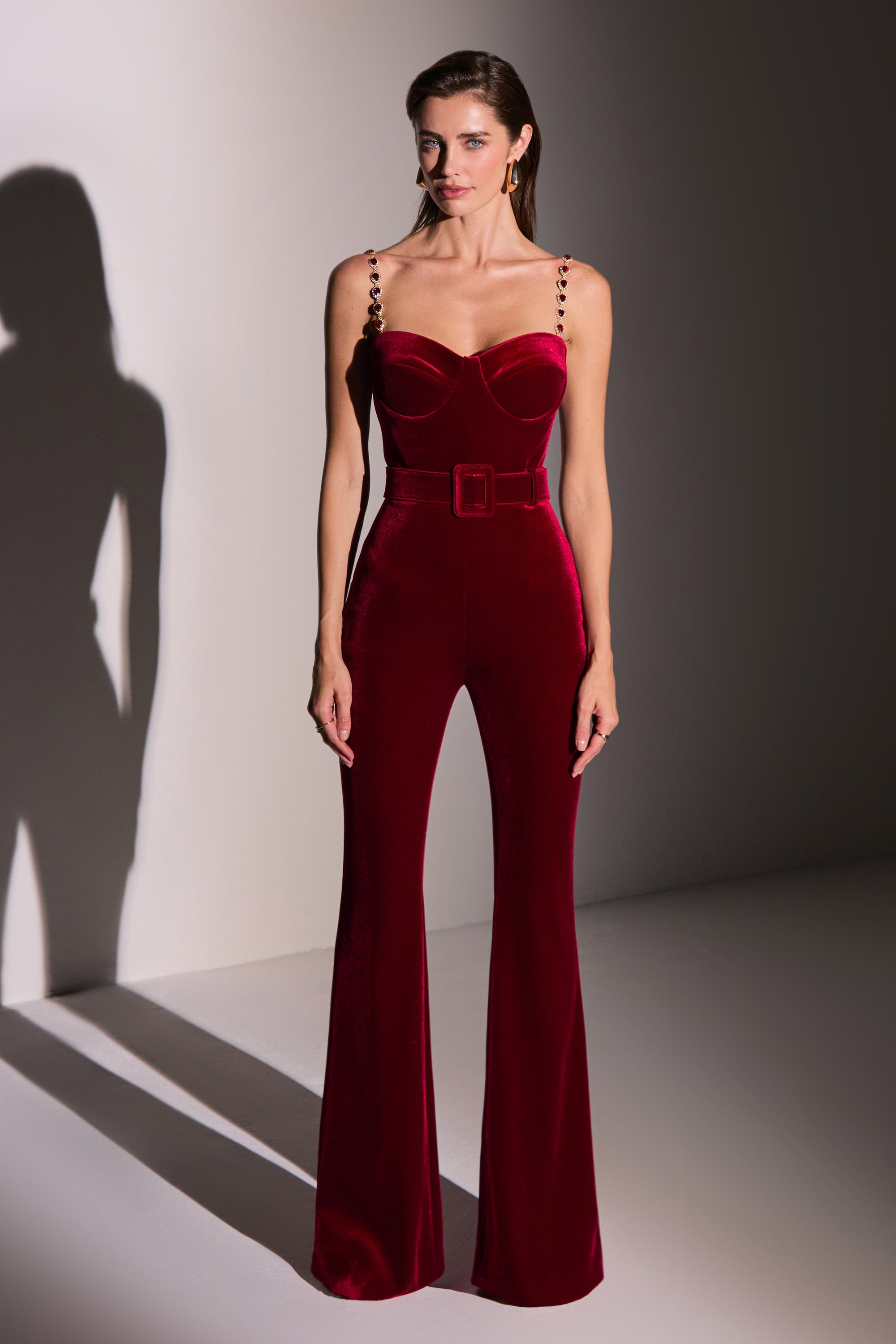NADINE MERABI Jumpsuits Harley Red Jumpsuit