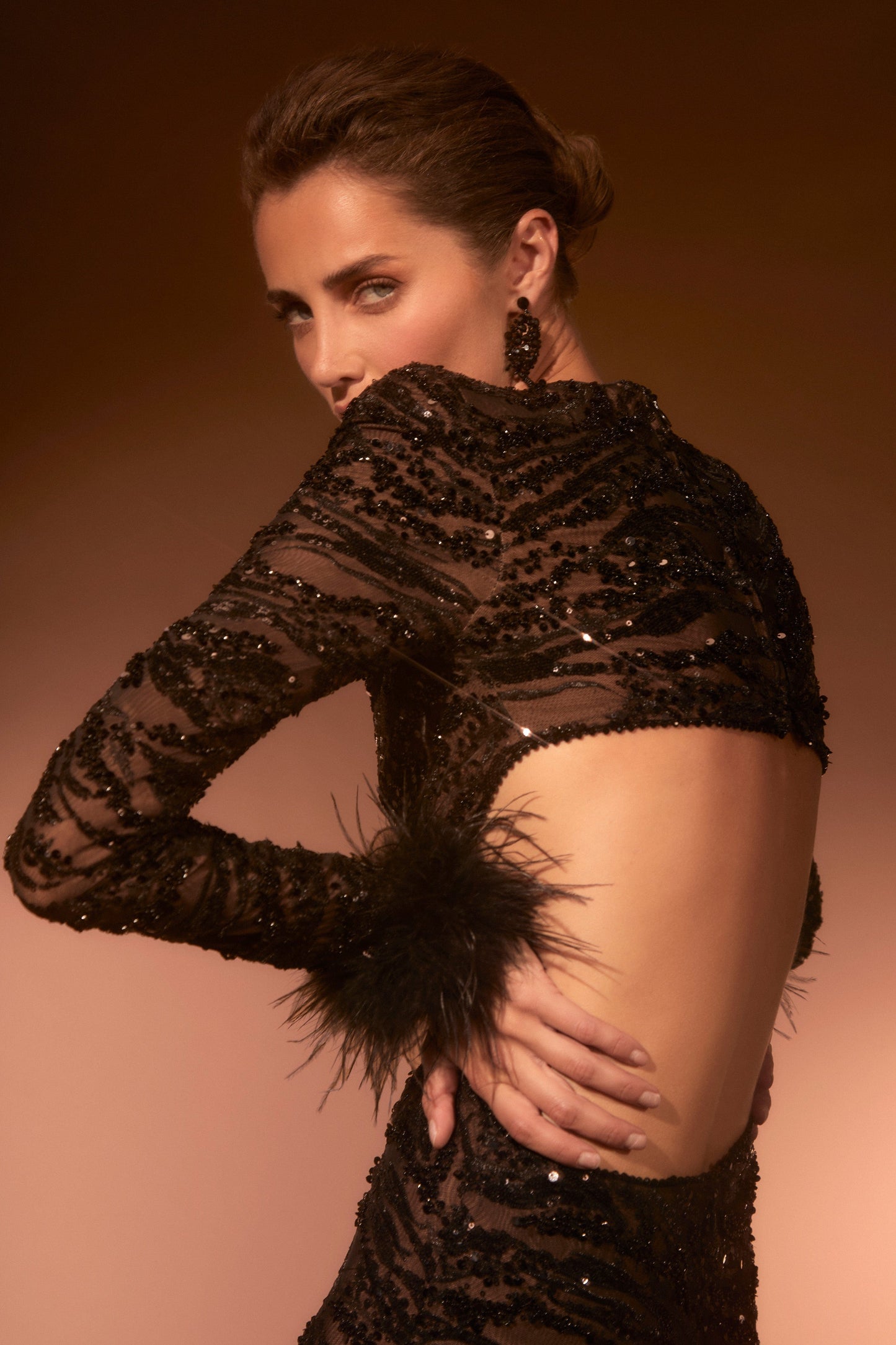 Nadine Merabi Jumpsuits Selena Black Jumpsuit