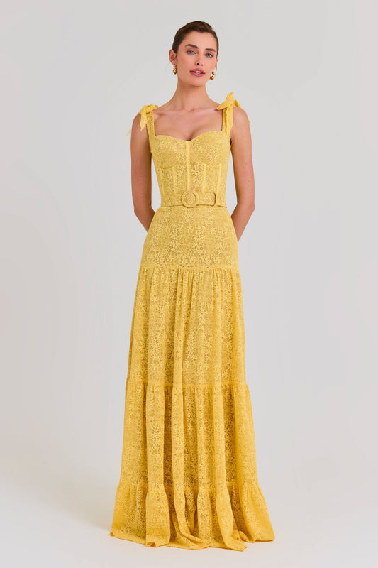 Nadine Merabi Dresses Miranda Yellow Dress