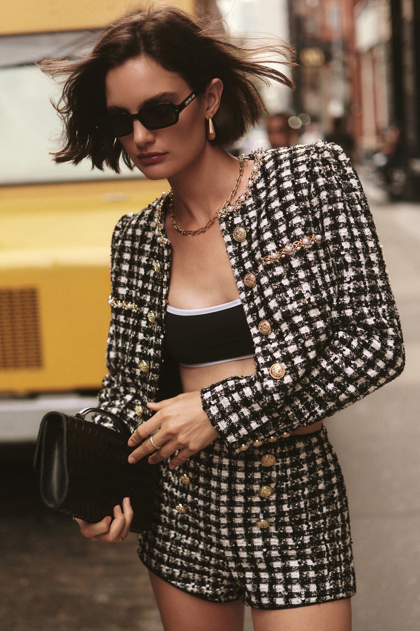 NADINE MERABI Jackets Remy Check Jacket