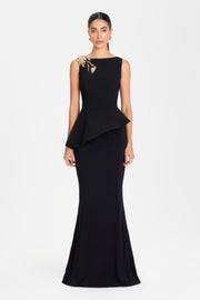 Jupe longue noire Carolina