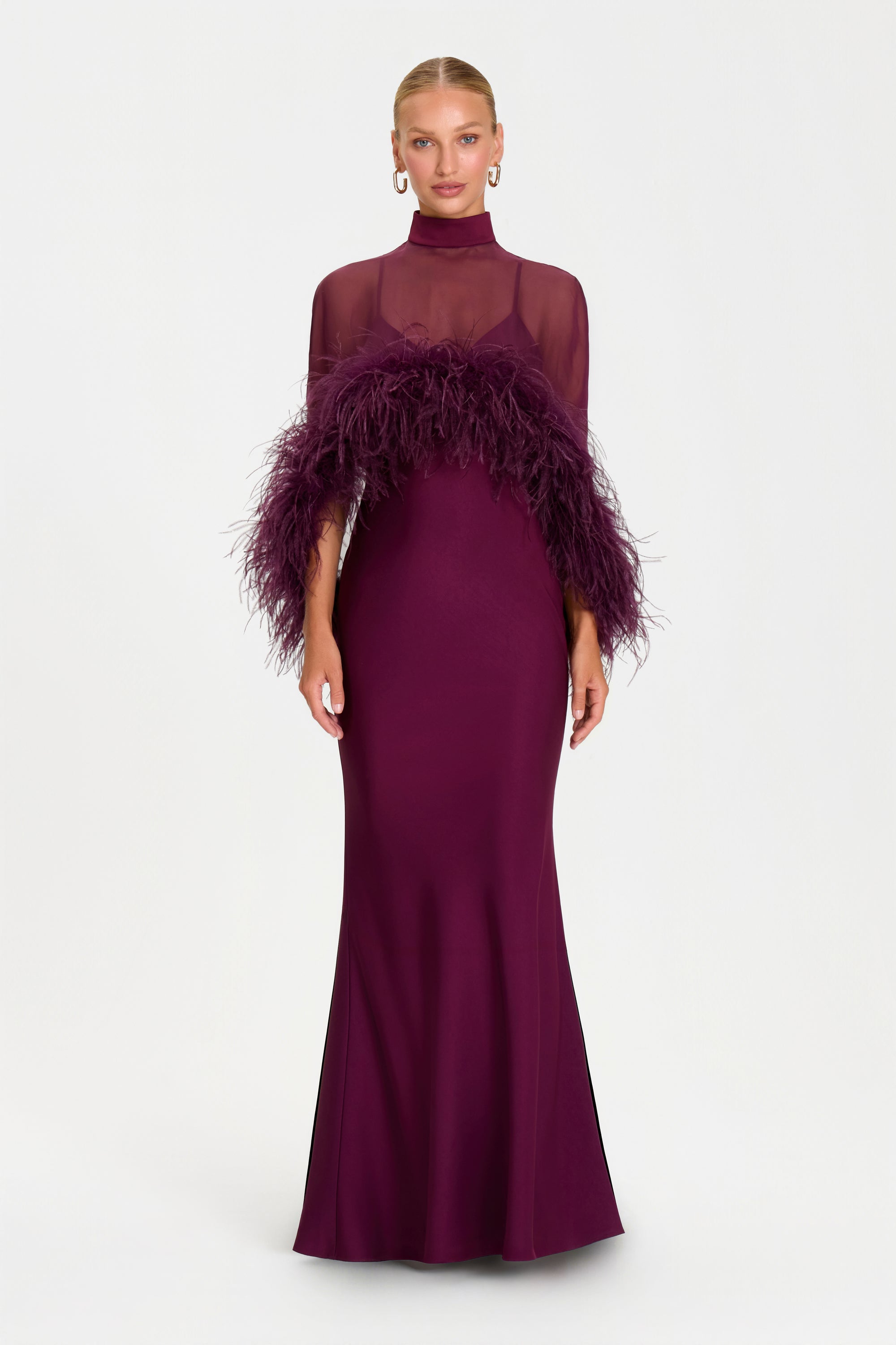 Maddison Bordeaux Kleid