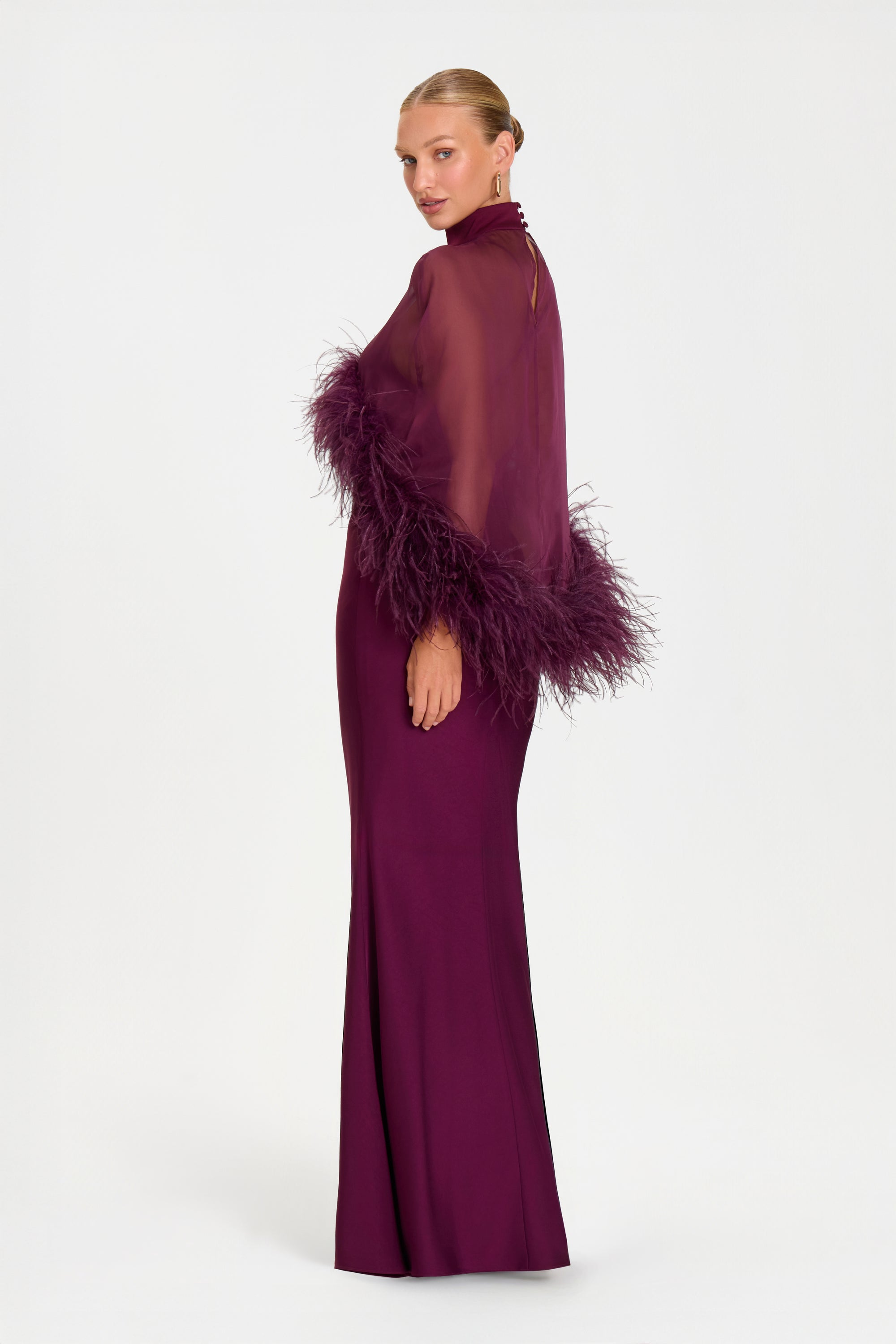 Maddison Bordeaux Kleid