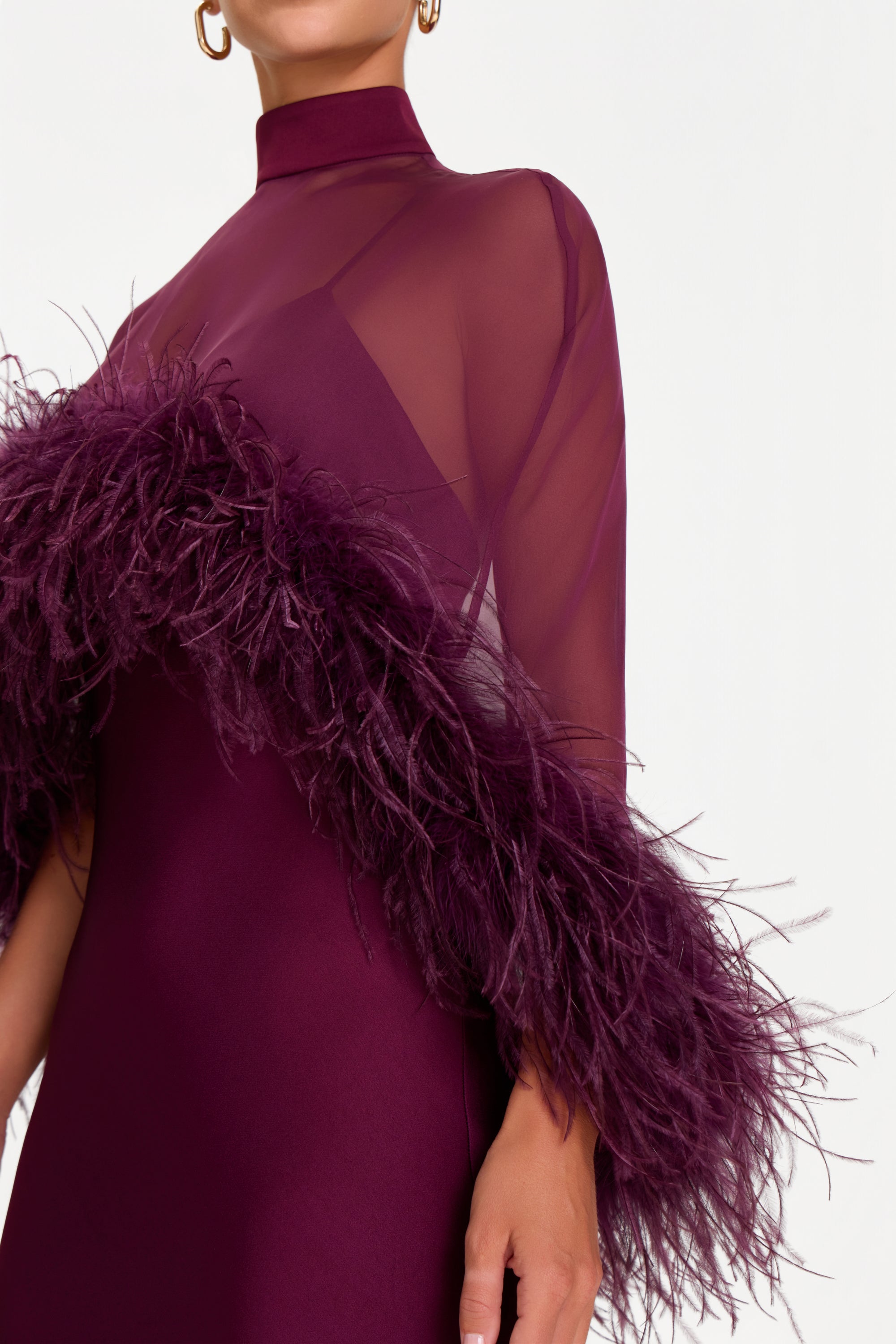 Maddison Bordeaux Kleid