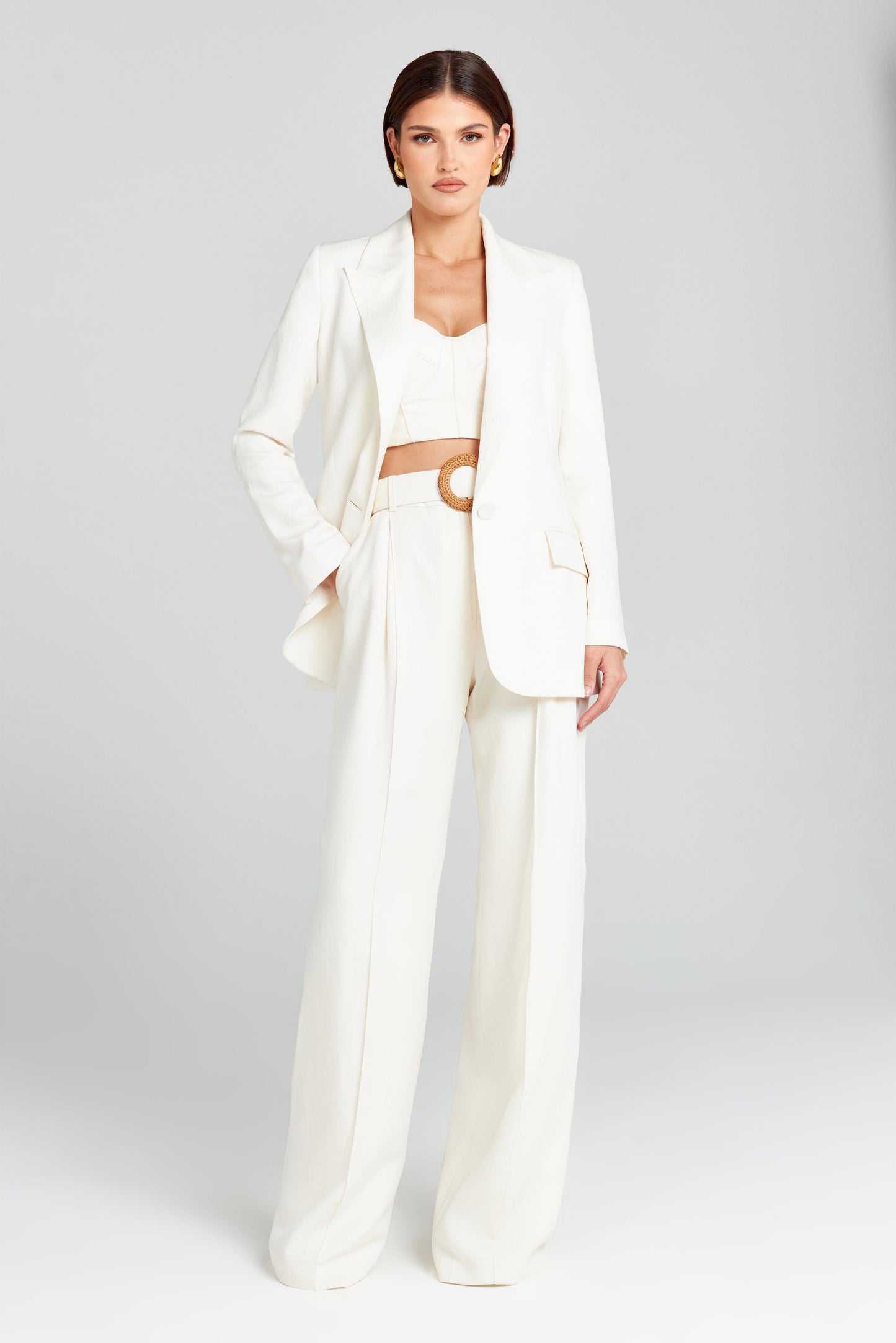 Claudia Weißer Blazer