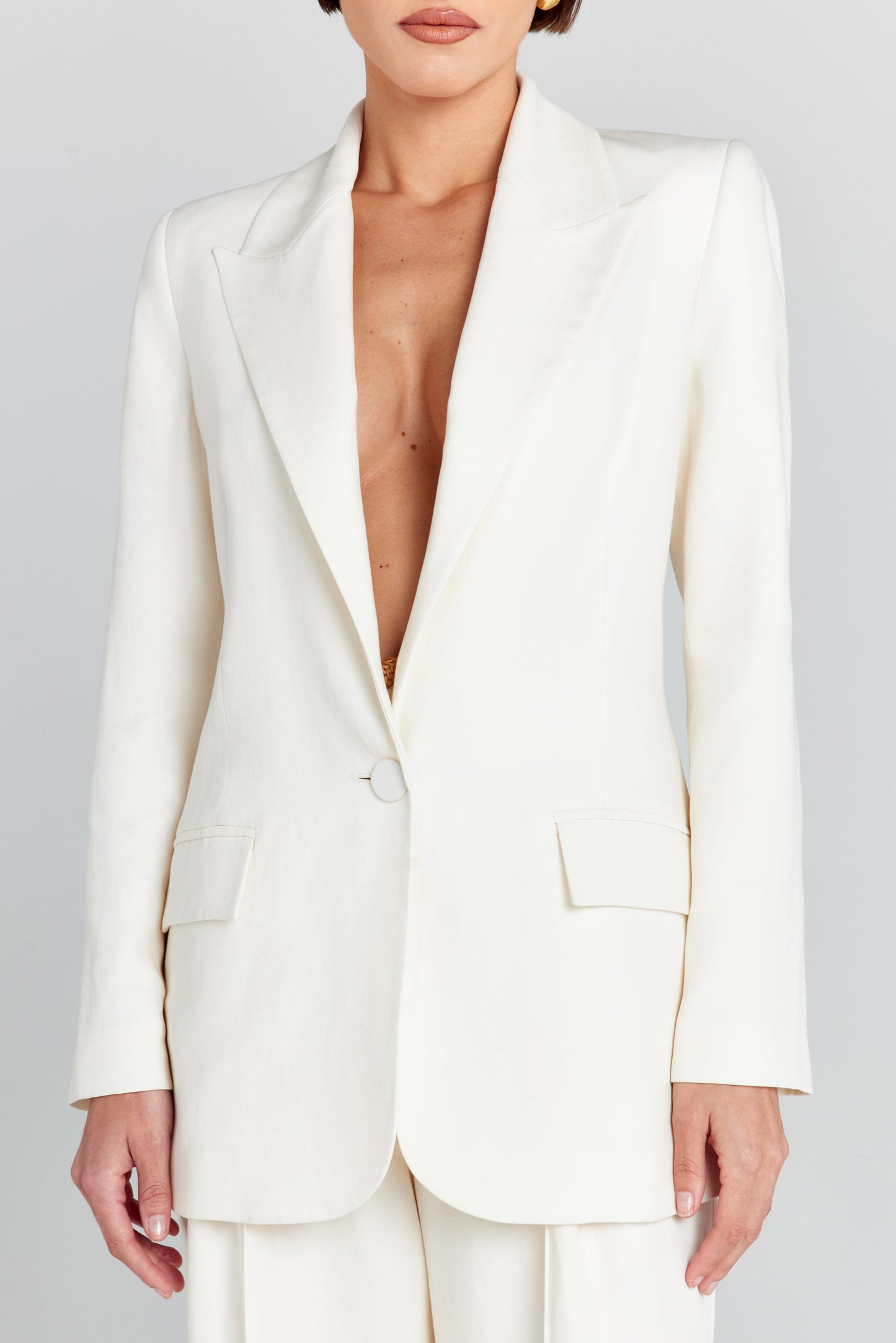 Claudia Weißer Blazer