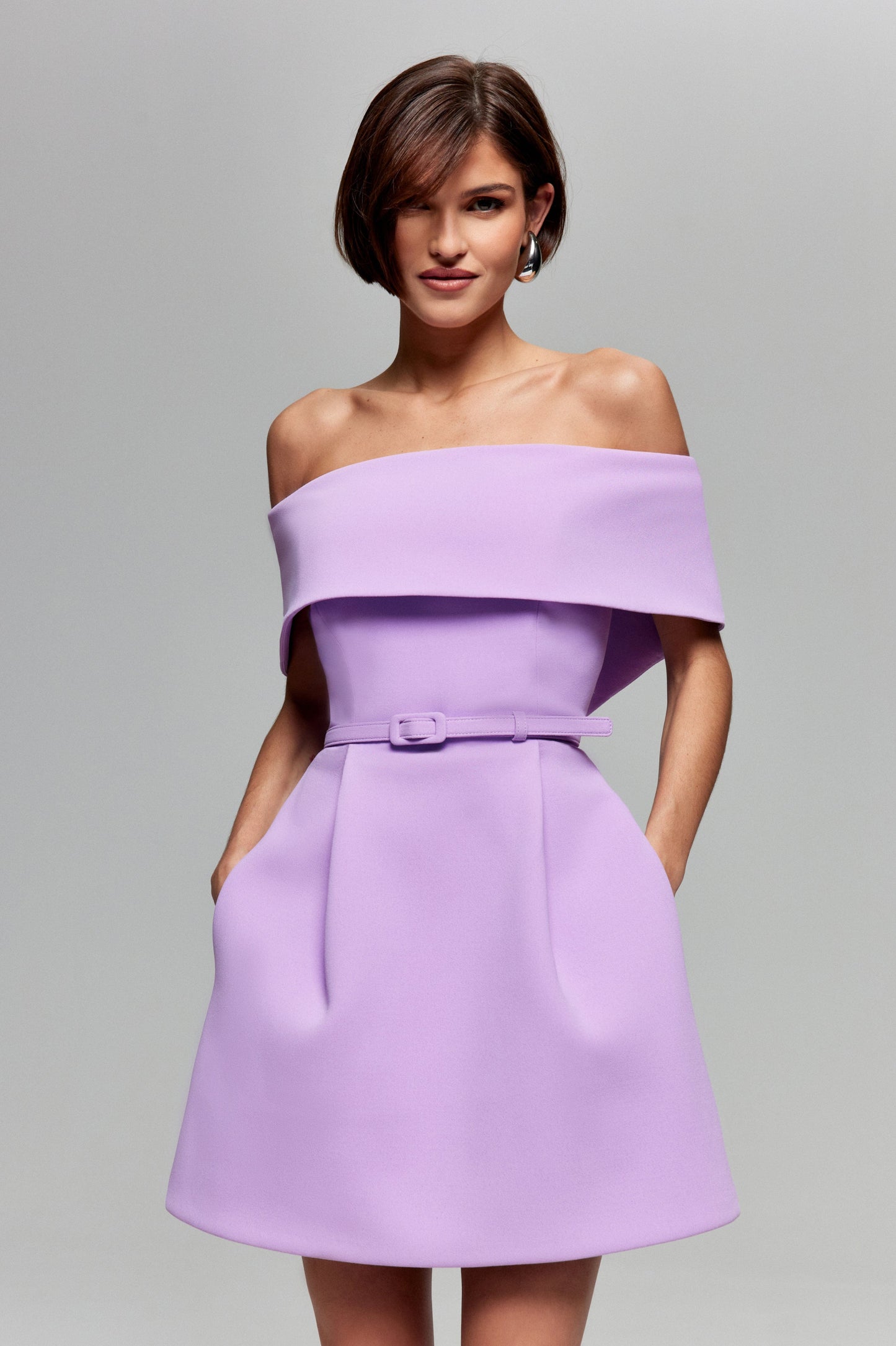 NADINE MERABI Dresses Harper Lilac Dress