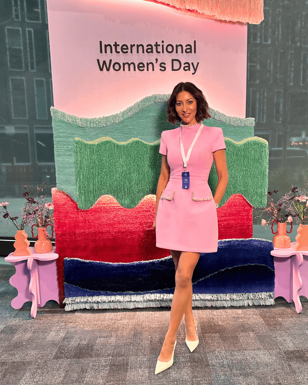 NADINE MERABI Dresses Simone Pink Dress