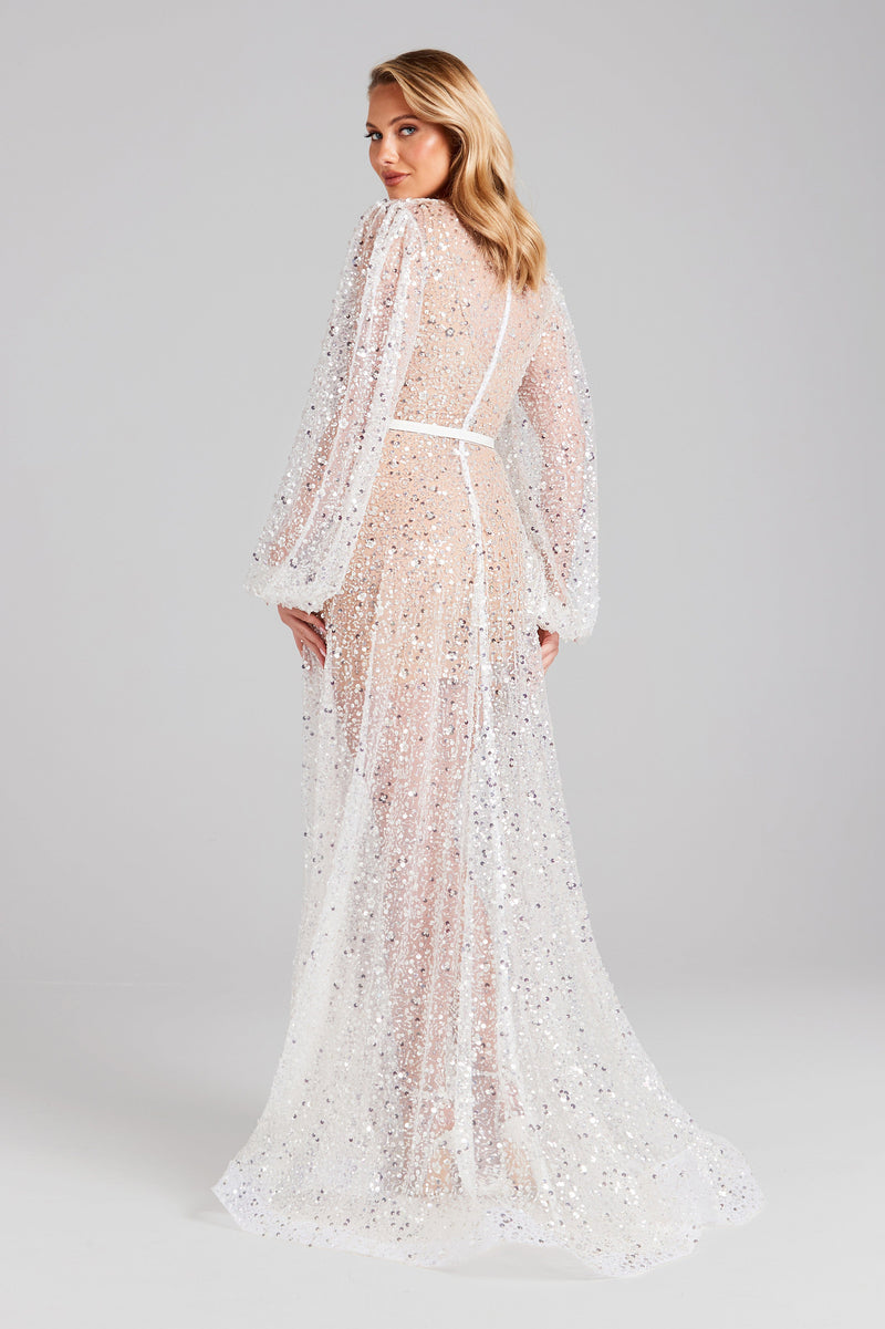 Cassandra White Maxi Dress