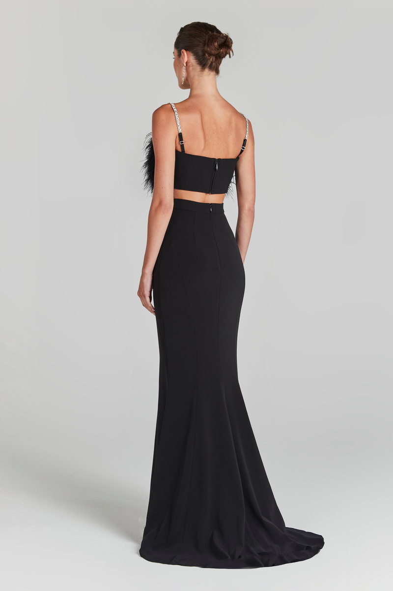 Carolina Black Maxi Skirt