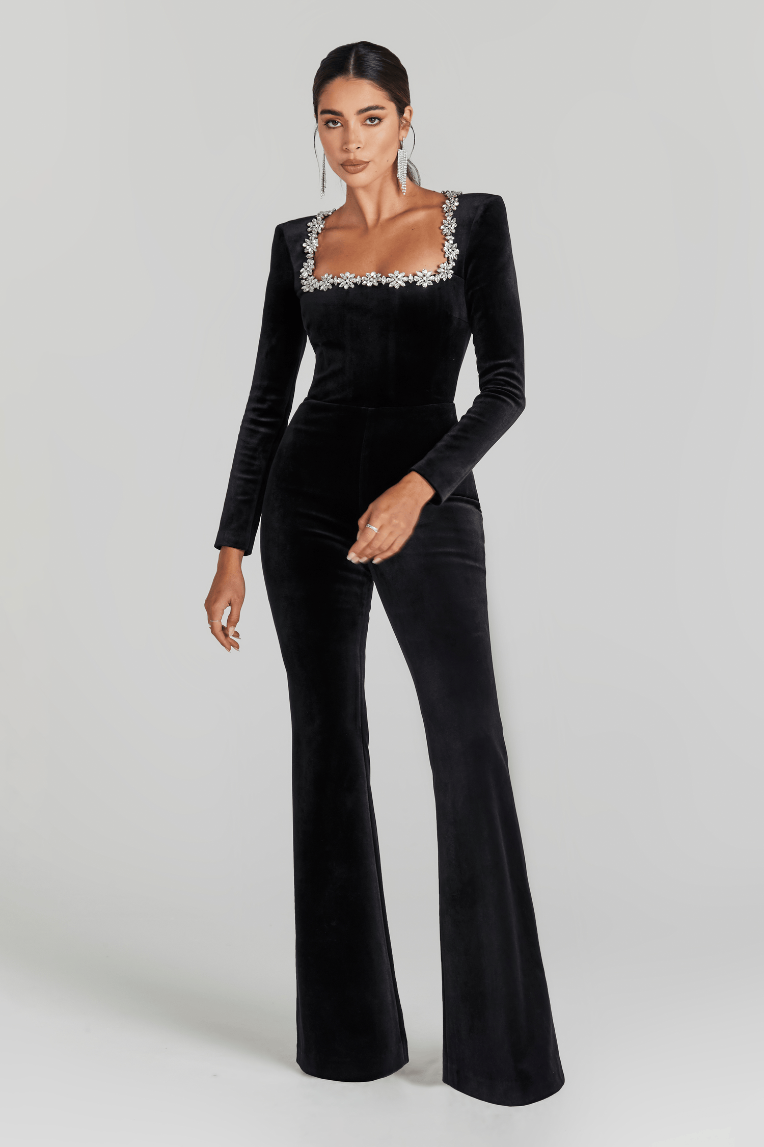 NADINE MERABI Jumpsuits Kimberly Black Jumpsuit