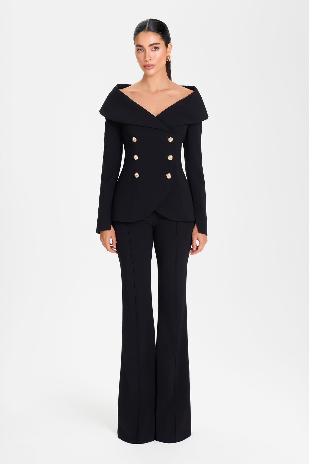 TOP Tops Abigail Black Blazer