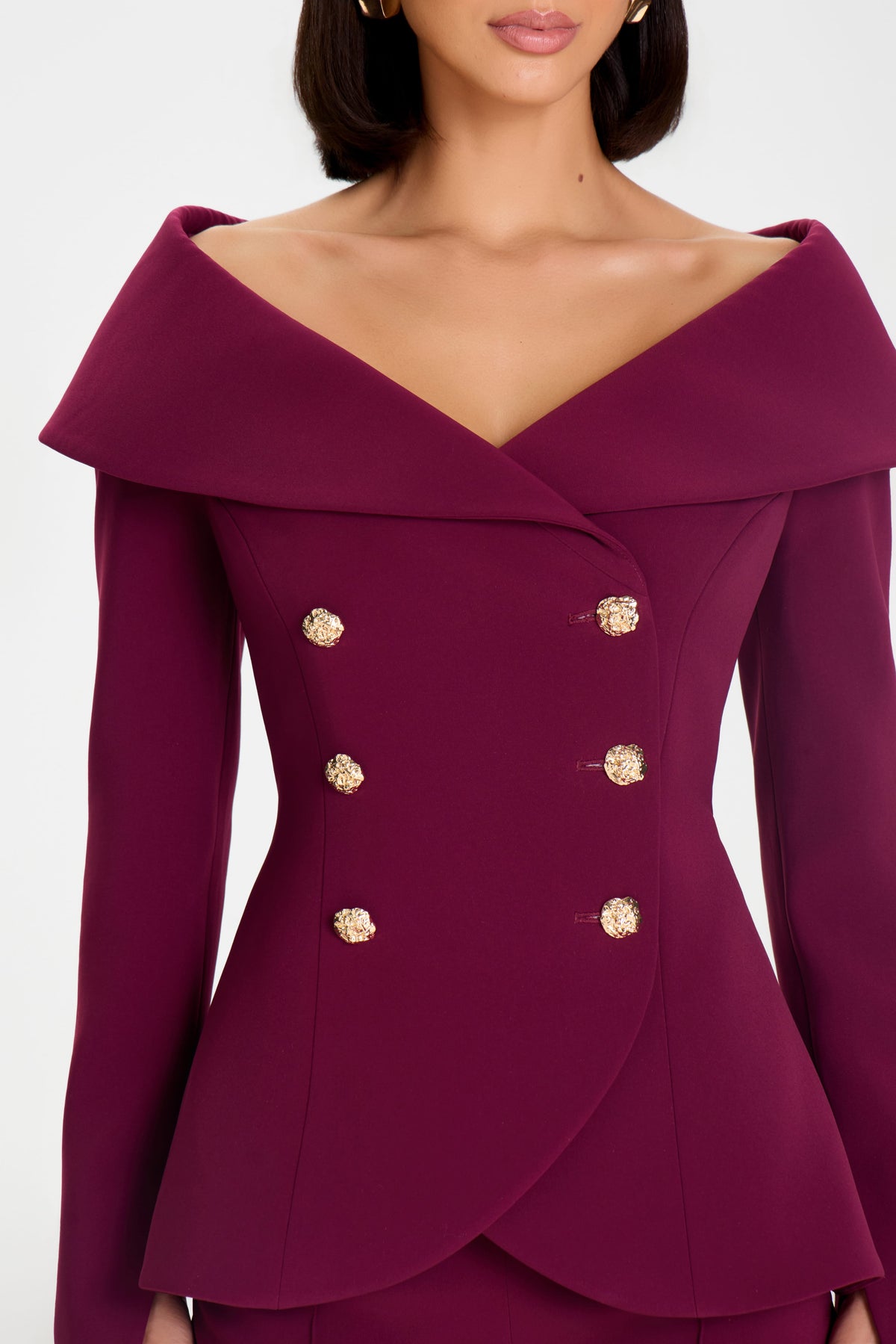 TOP Tops Abigail Burgundy Top