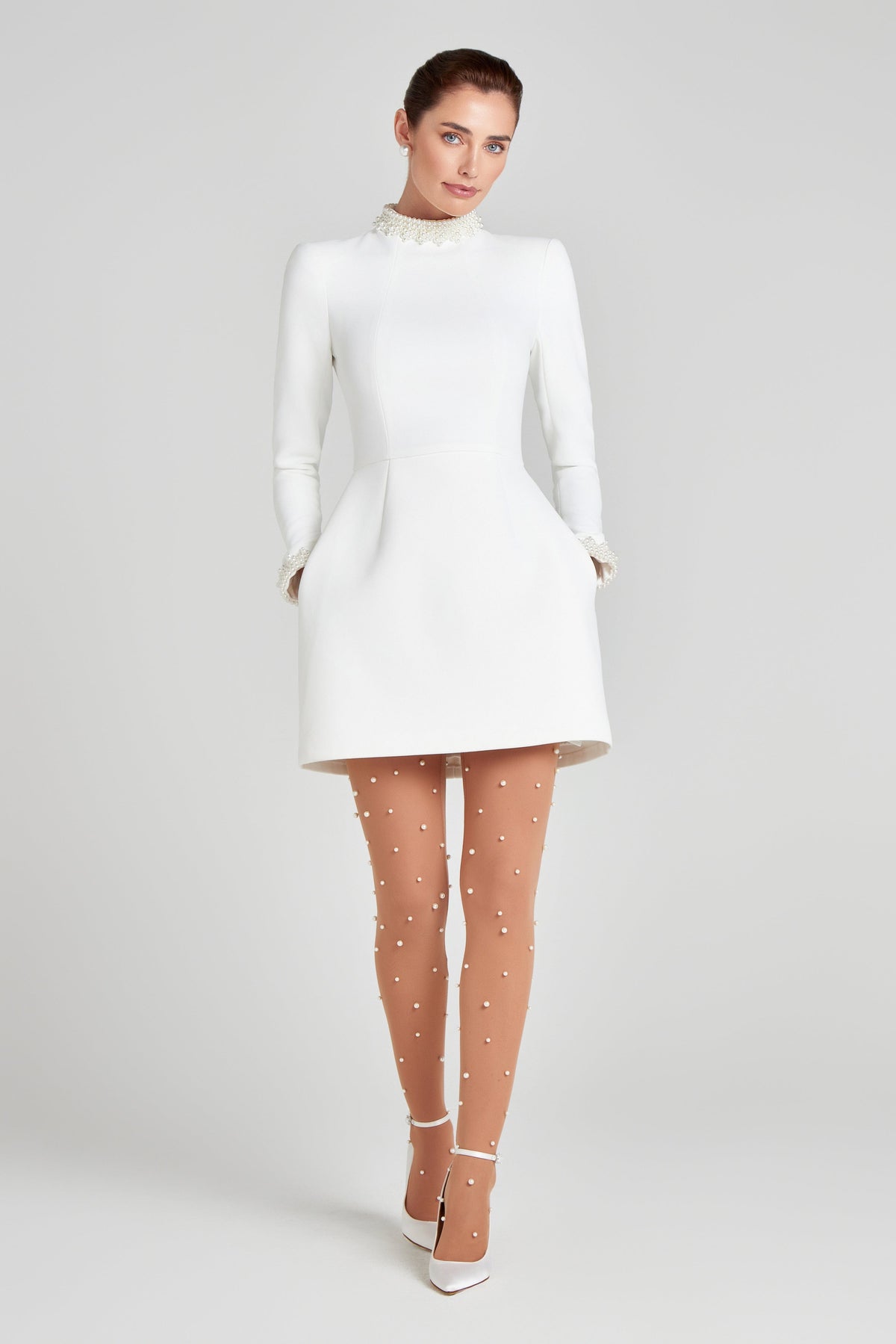 NADINE MERABI Dresses Athena White Dress