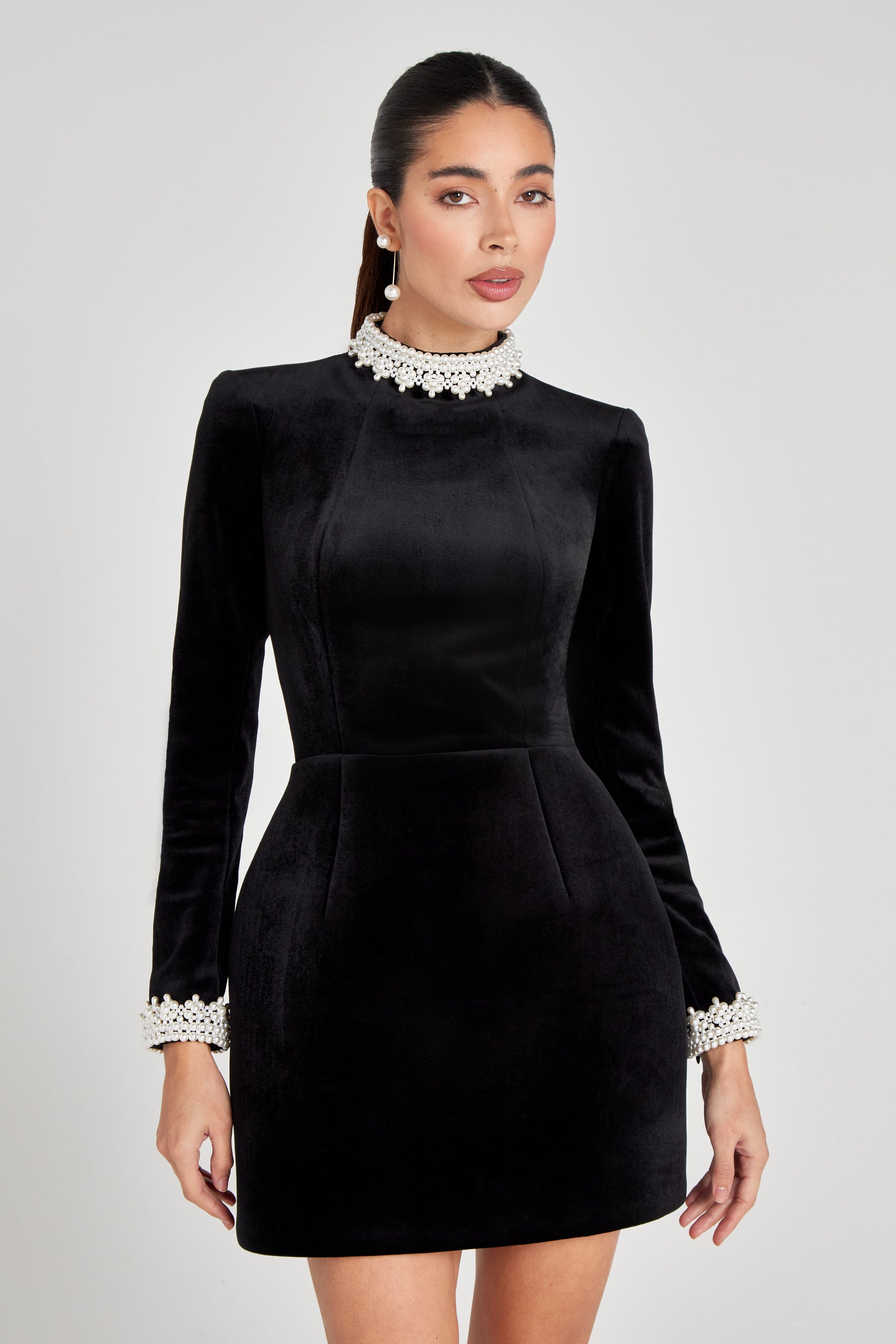 NADINE MERABI Dresses Audrina Black Dress