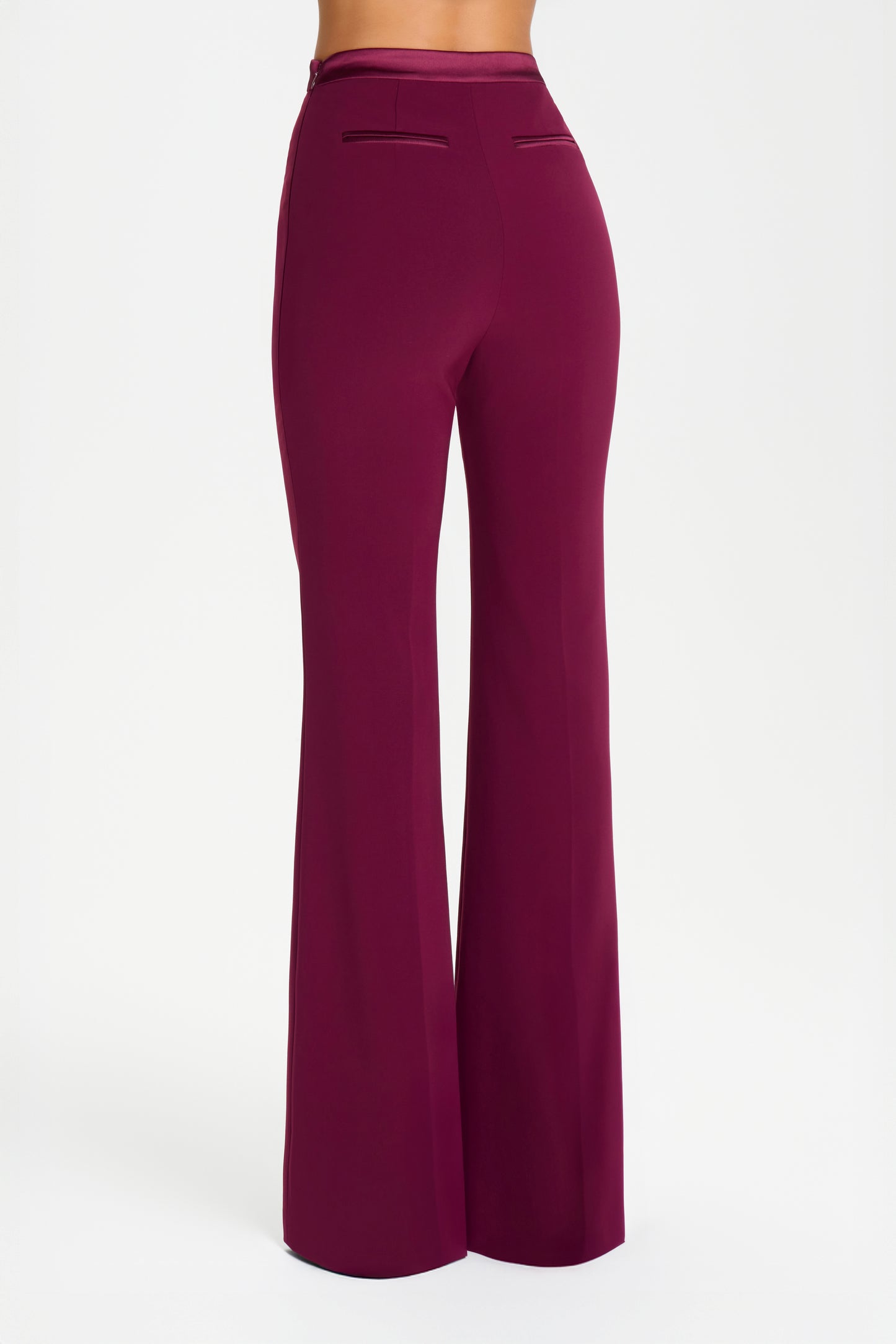 Charlotte Burgundy Trousers