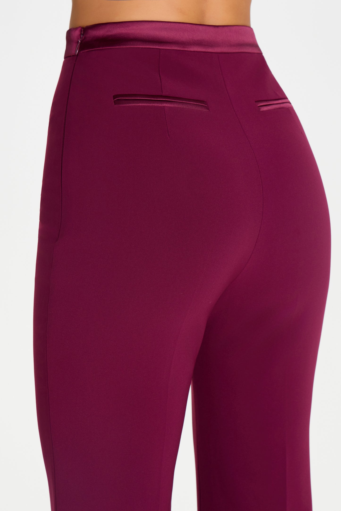 Charlotte Burgundy Trousers
