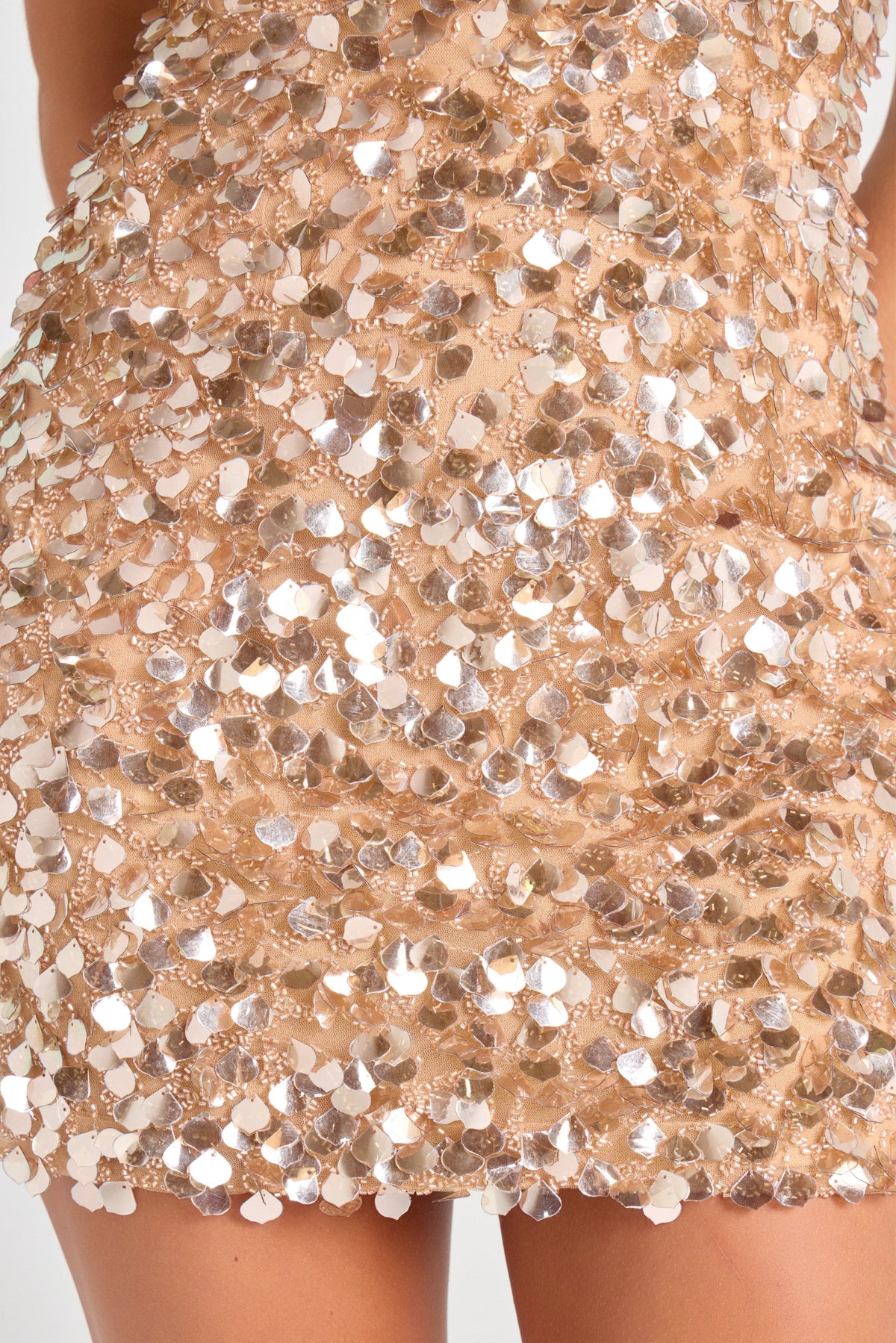 NADINE MERABI Dresses Cleo Champagne Dress
