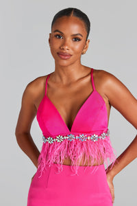 Davina Hot Pink Bra Top