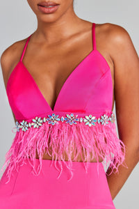 Davina Hot Pink Bra Top