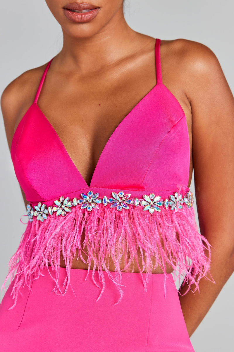Davina Hot Pink Bra Top