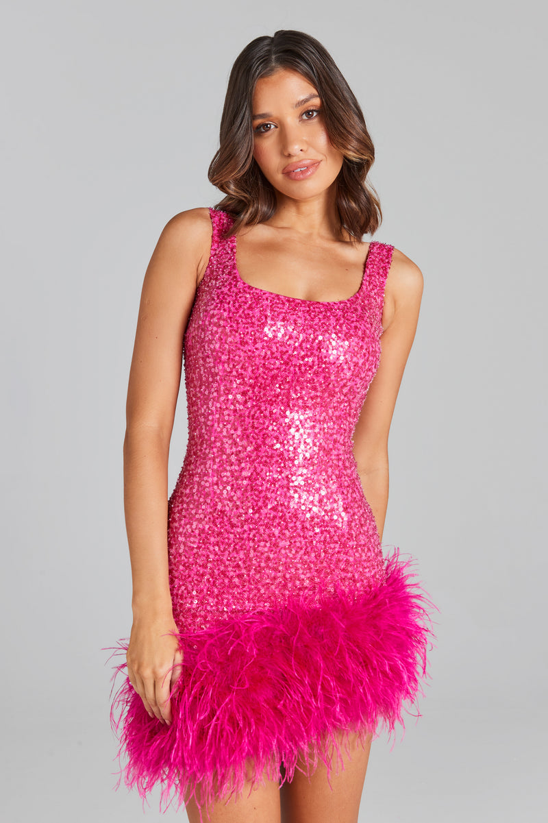 Evie Hot Pink Dress