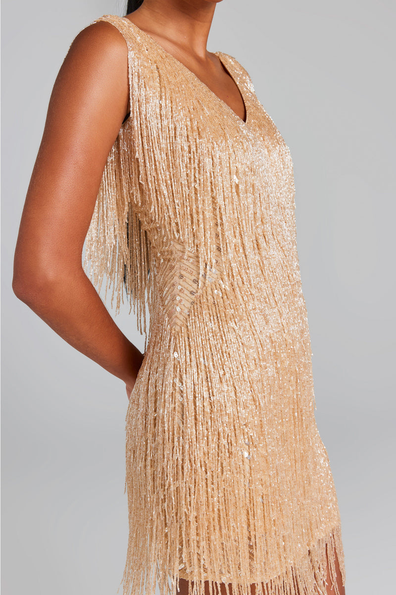 Sadie Champagne Dress